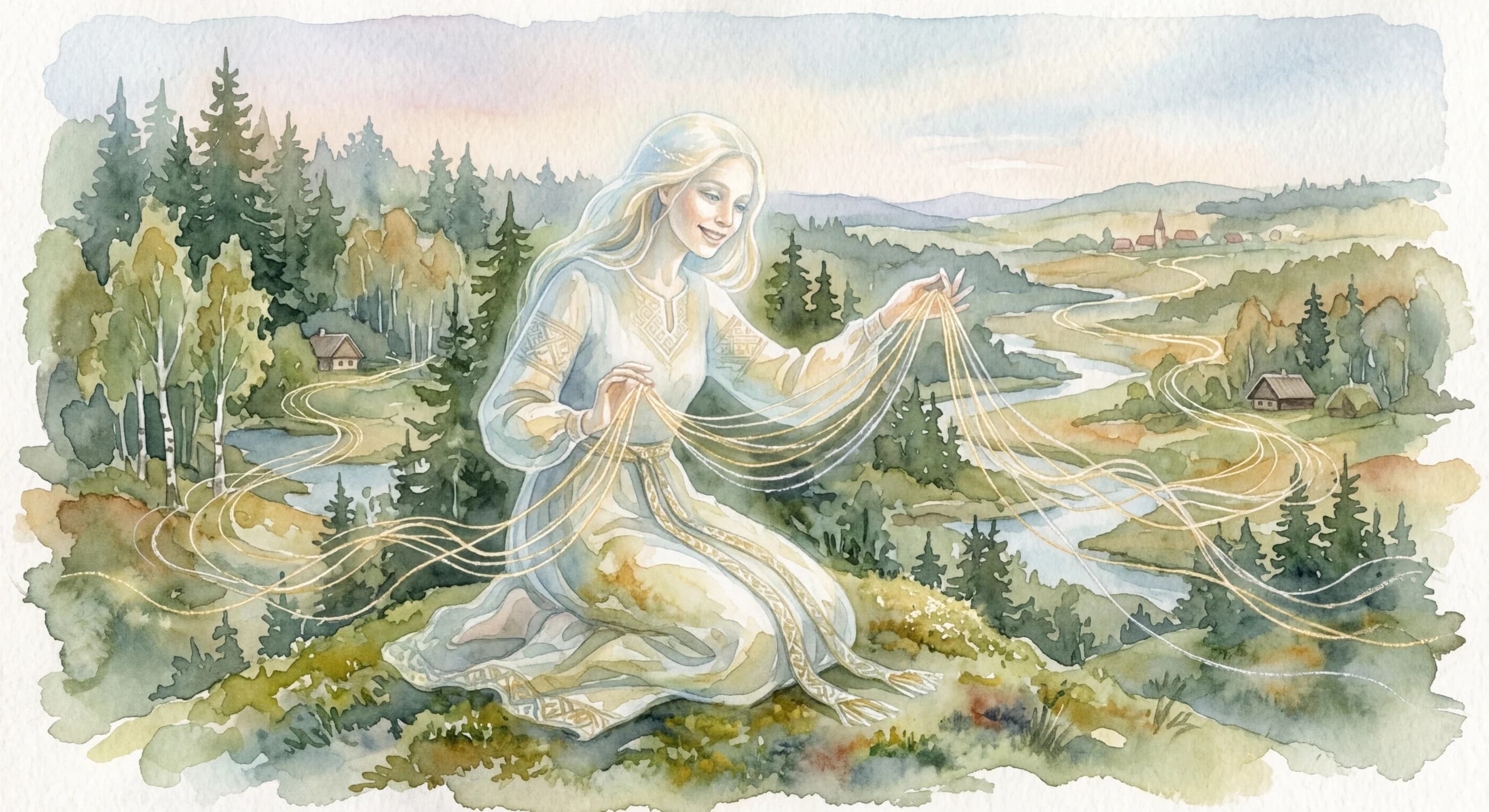 Artistic representation of Laima