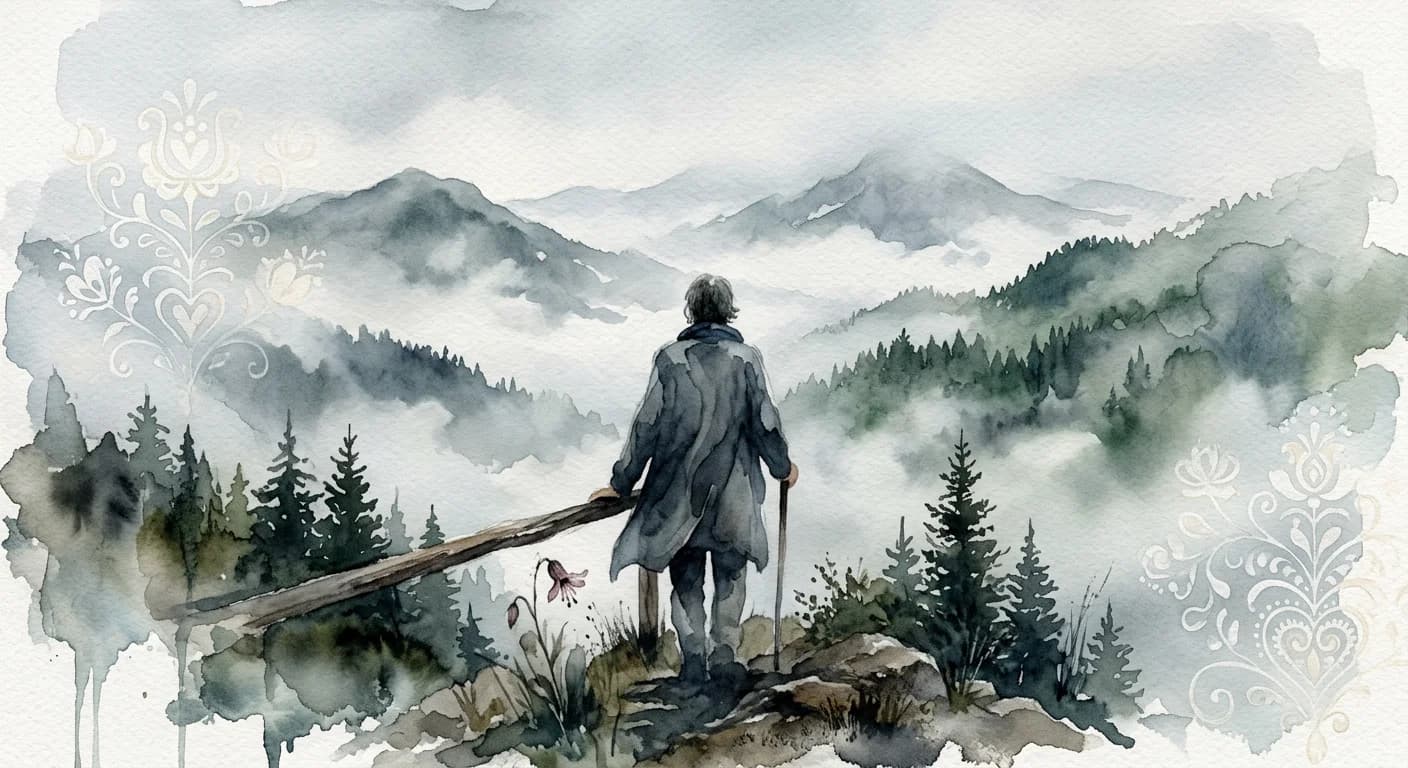 Artistic representation of Ľútosť