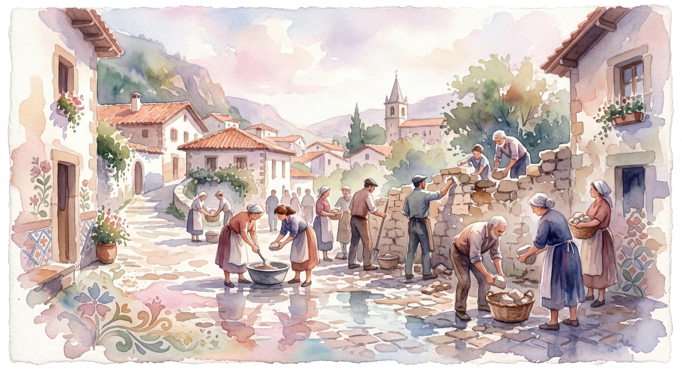 Artistic representation of Auzolana