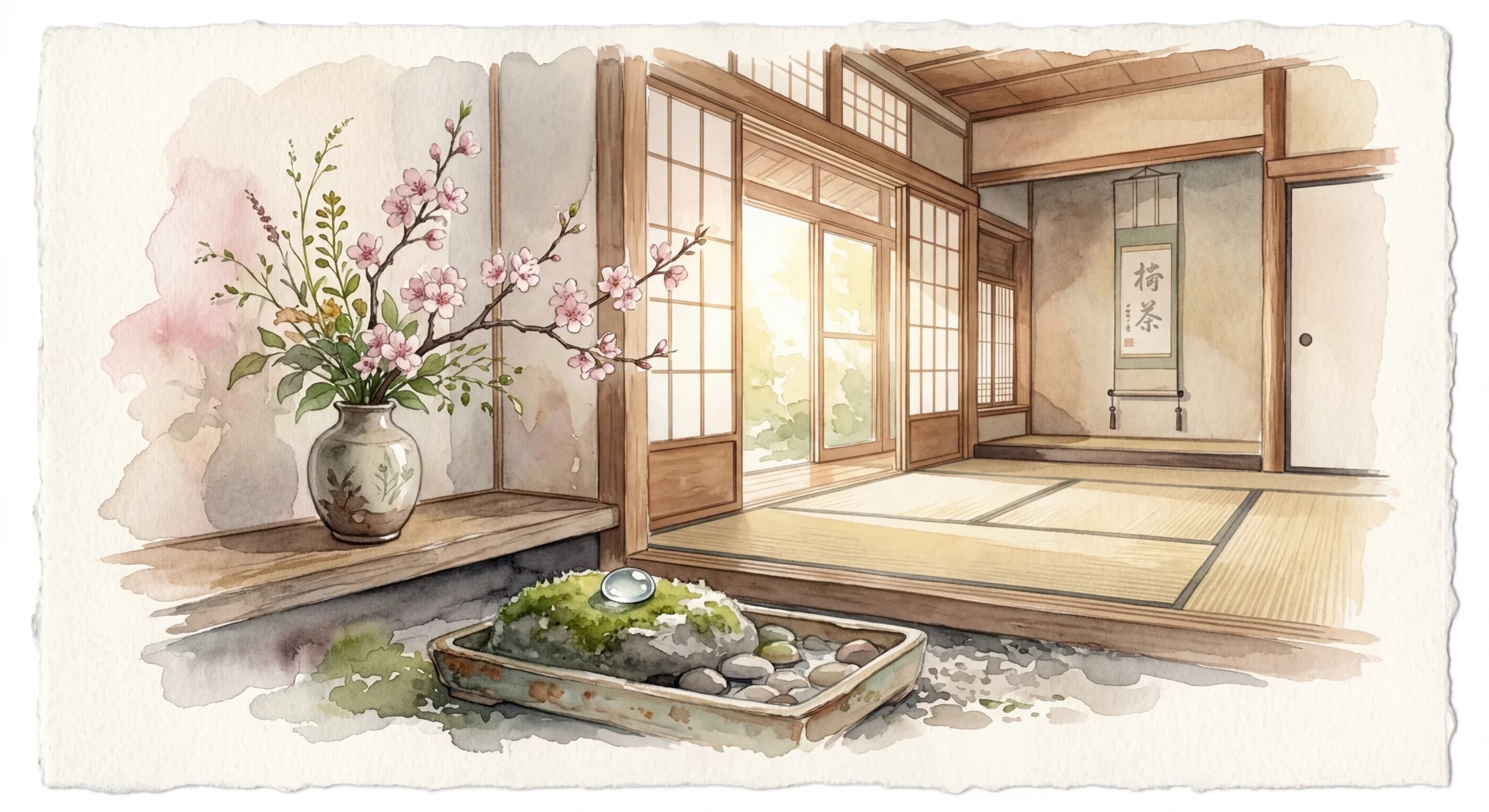 Artistic representation of Omotenashi