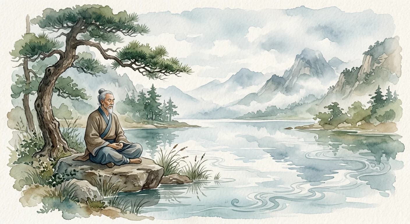 Artistic representation of 德 (dé)