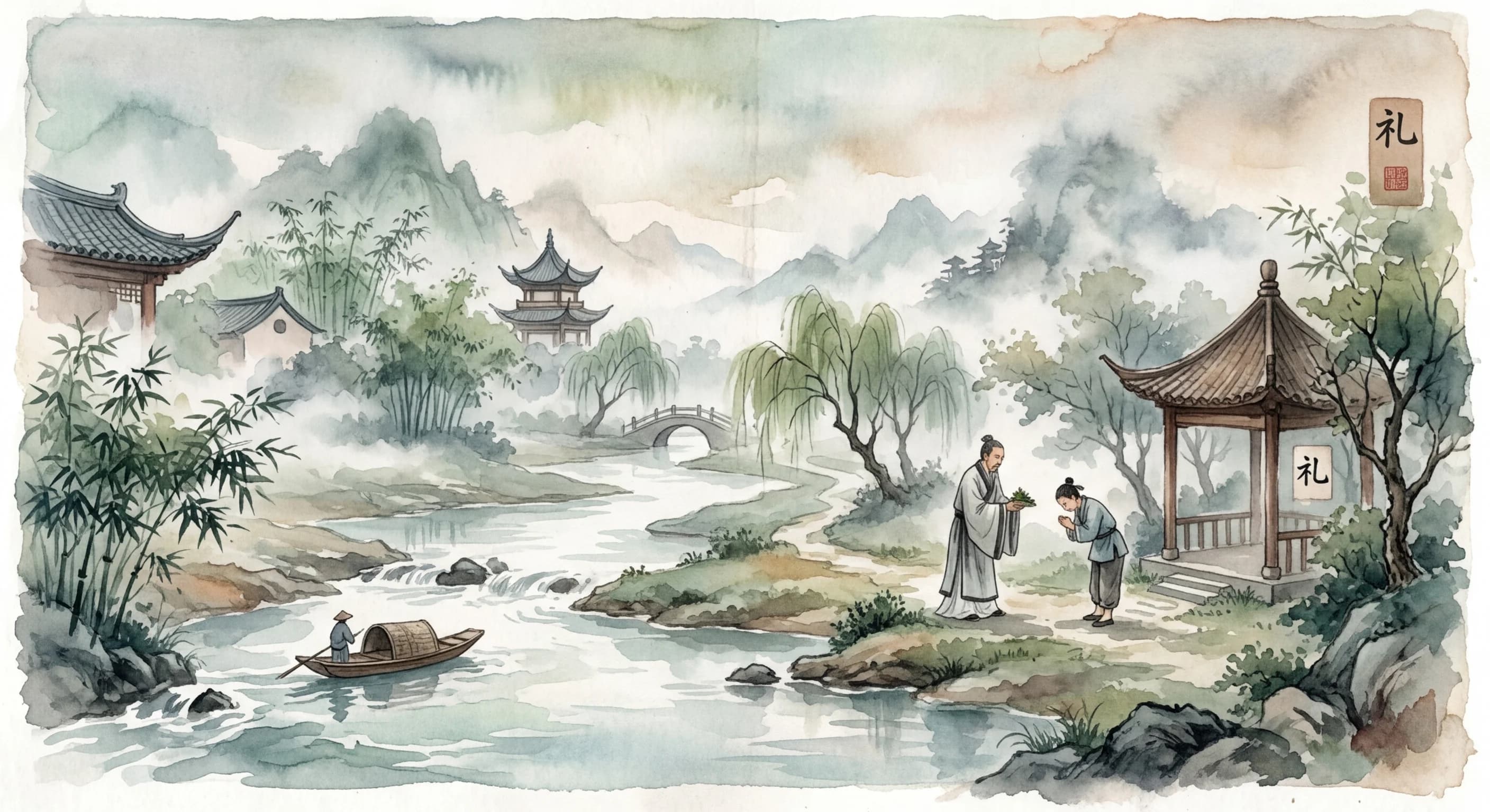 Artistic representation of lǐ
