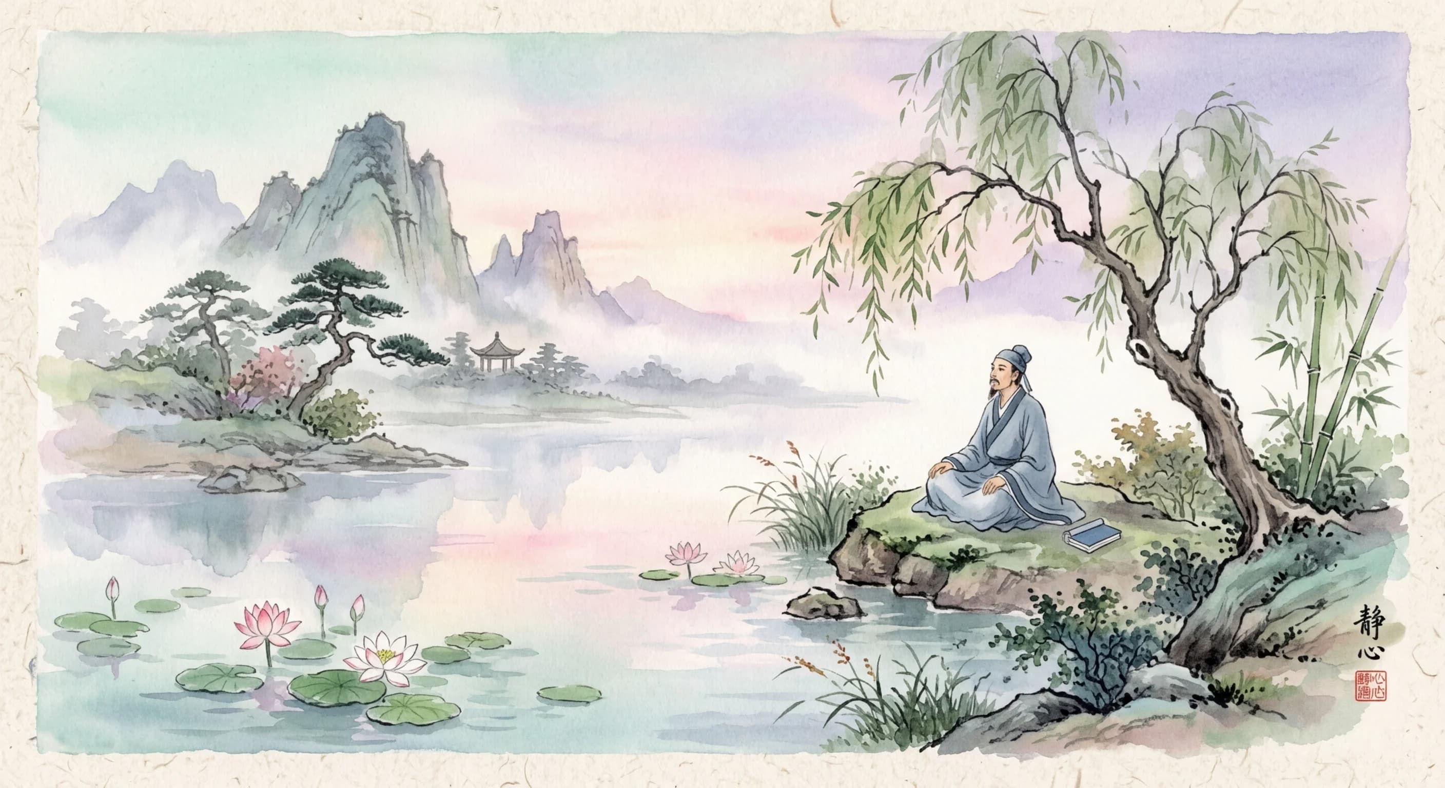 Artistic representation of zhōngyōng