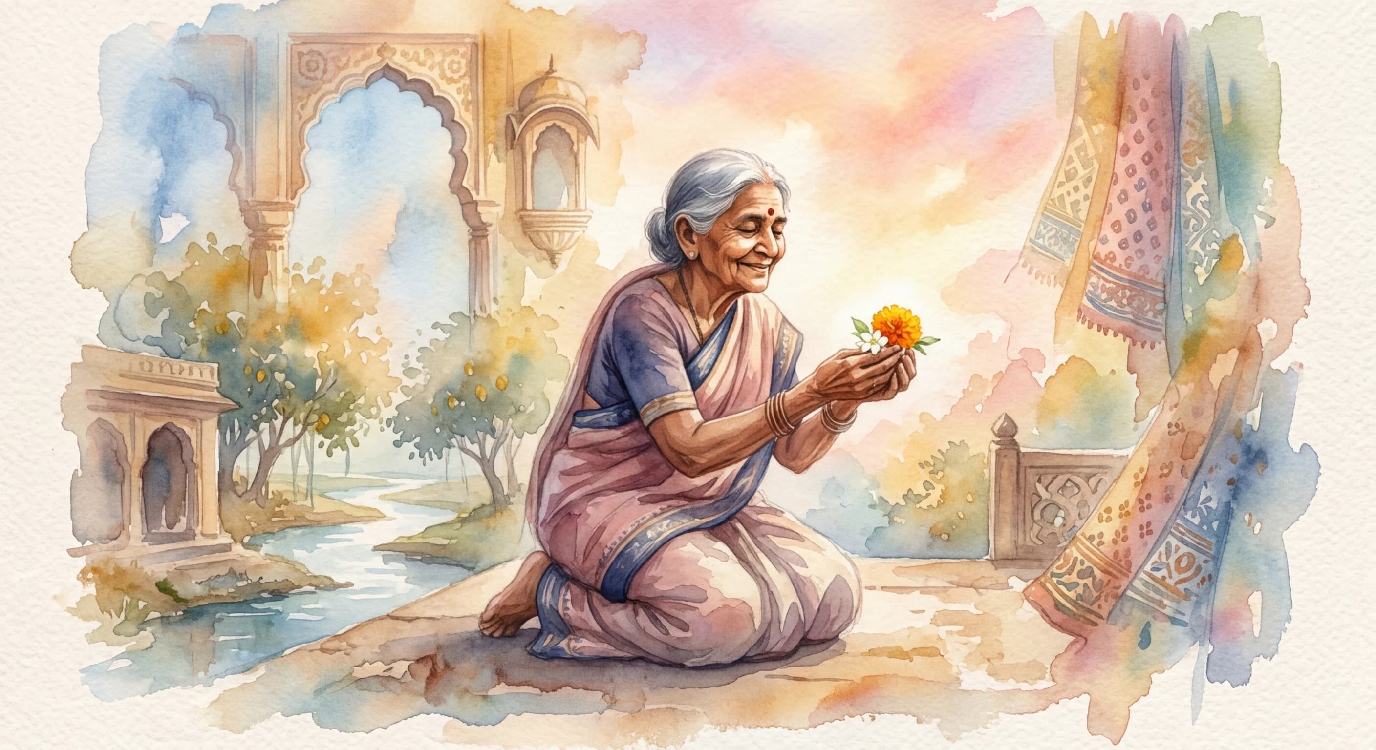 Artistic representation of Atithi Devo Bhava