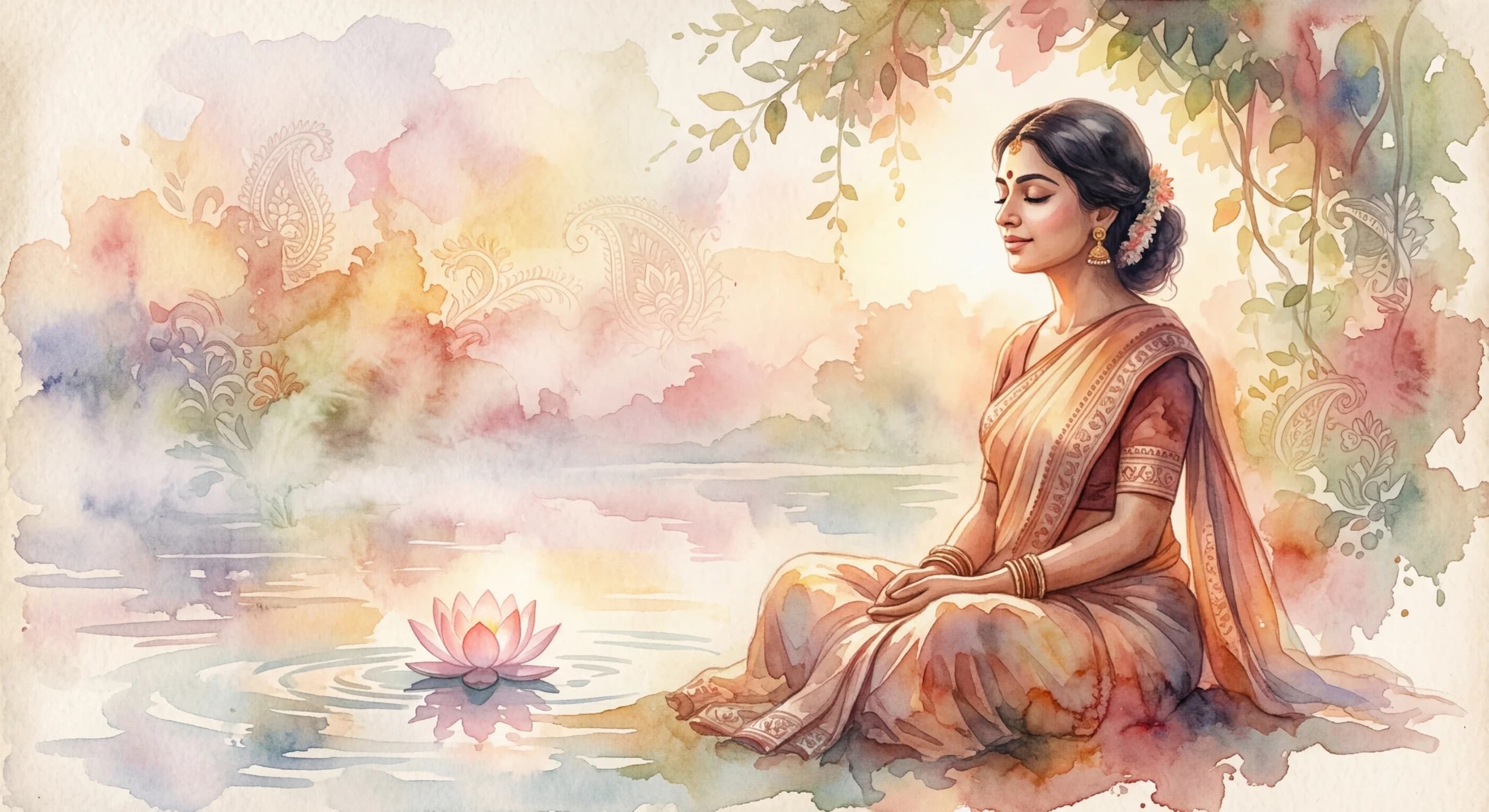 Artistic representation of Sukha