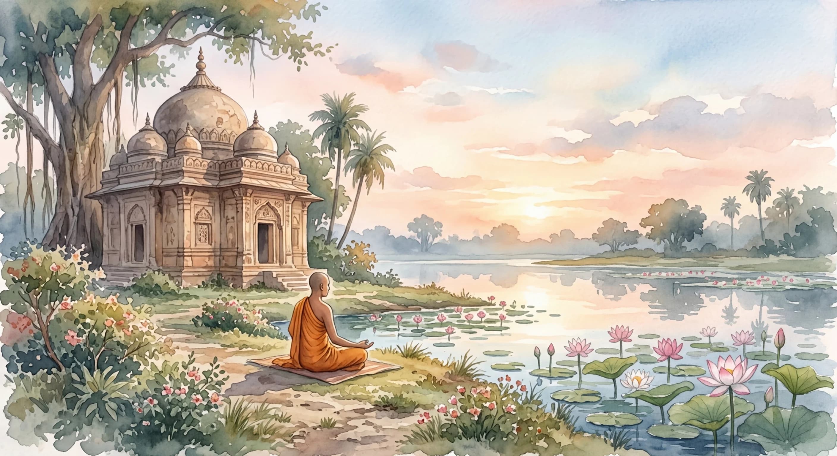 Artistic representation of Vairagya
