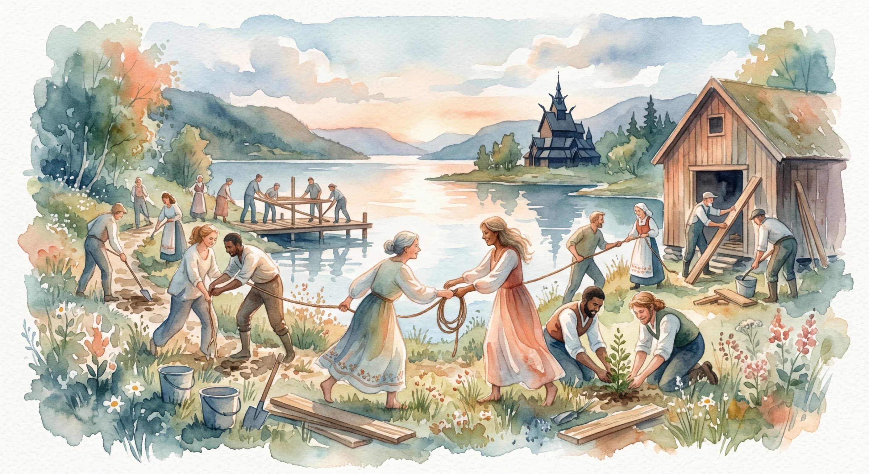 Artistic representation of Dugnadsånd