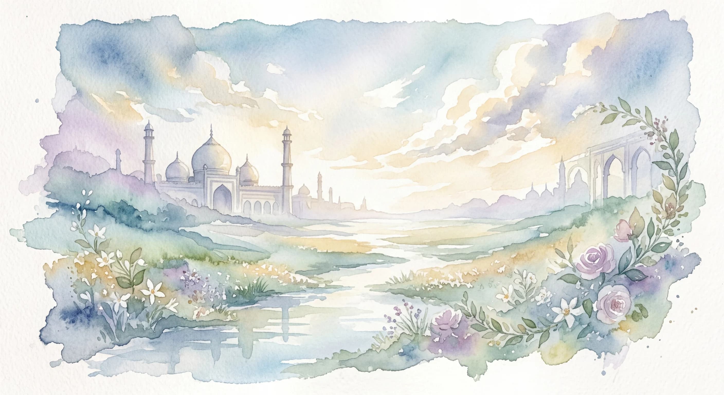 Artistic representation of Aakhirat