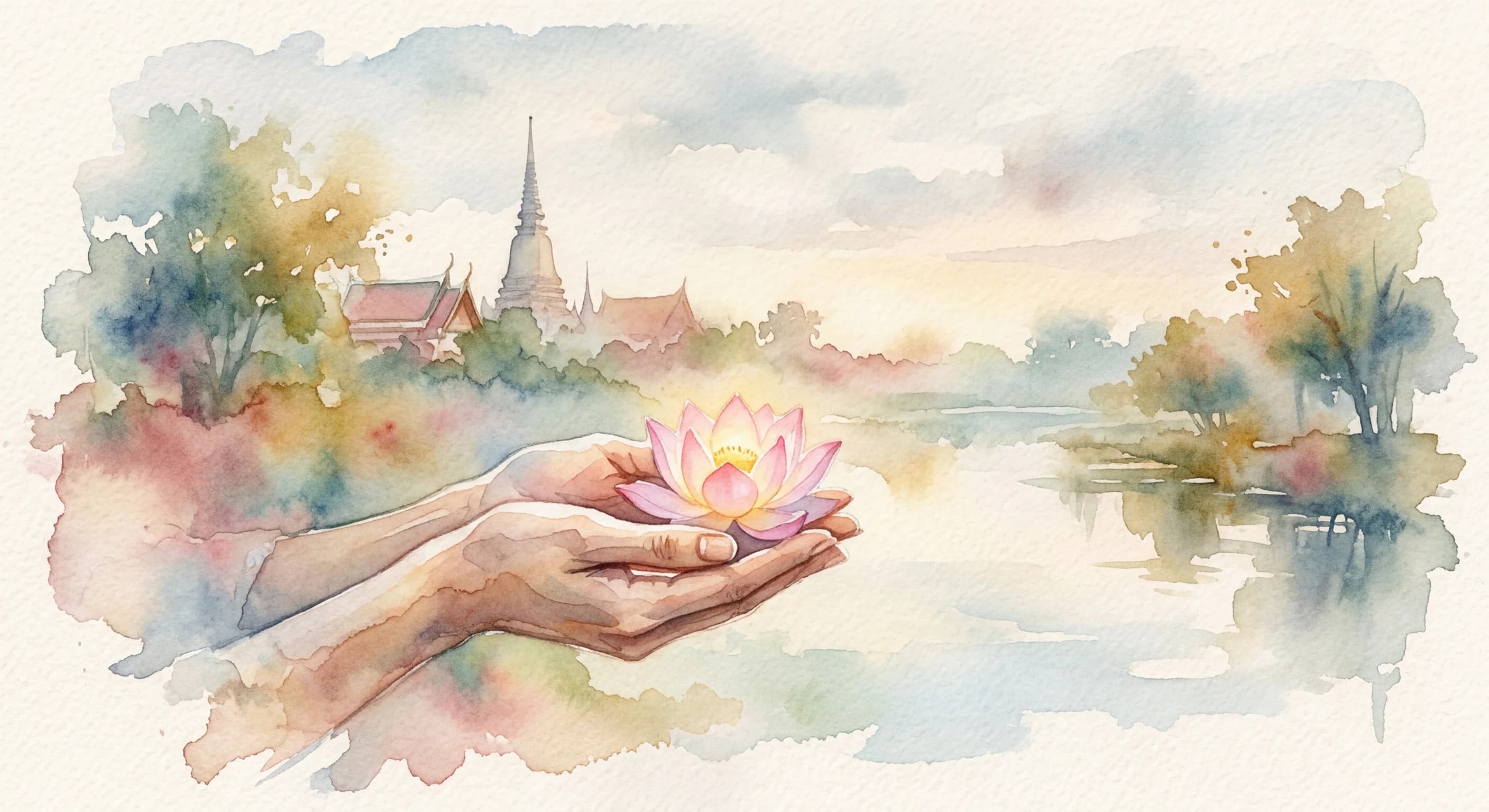 Artistic representation of nam jai