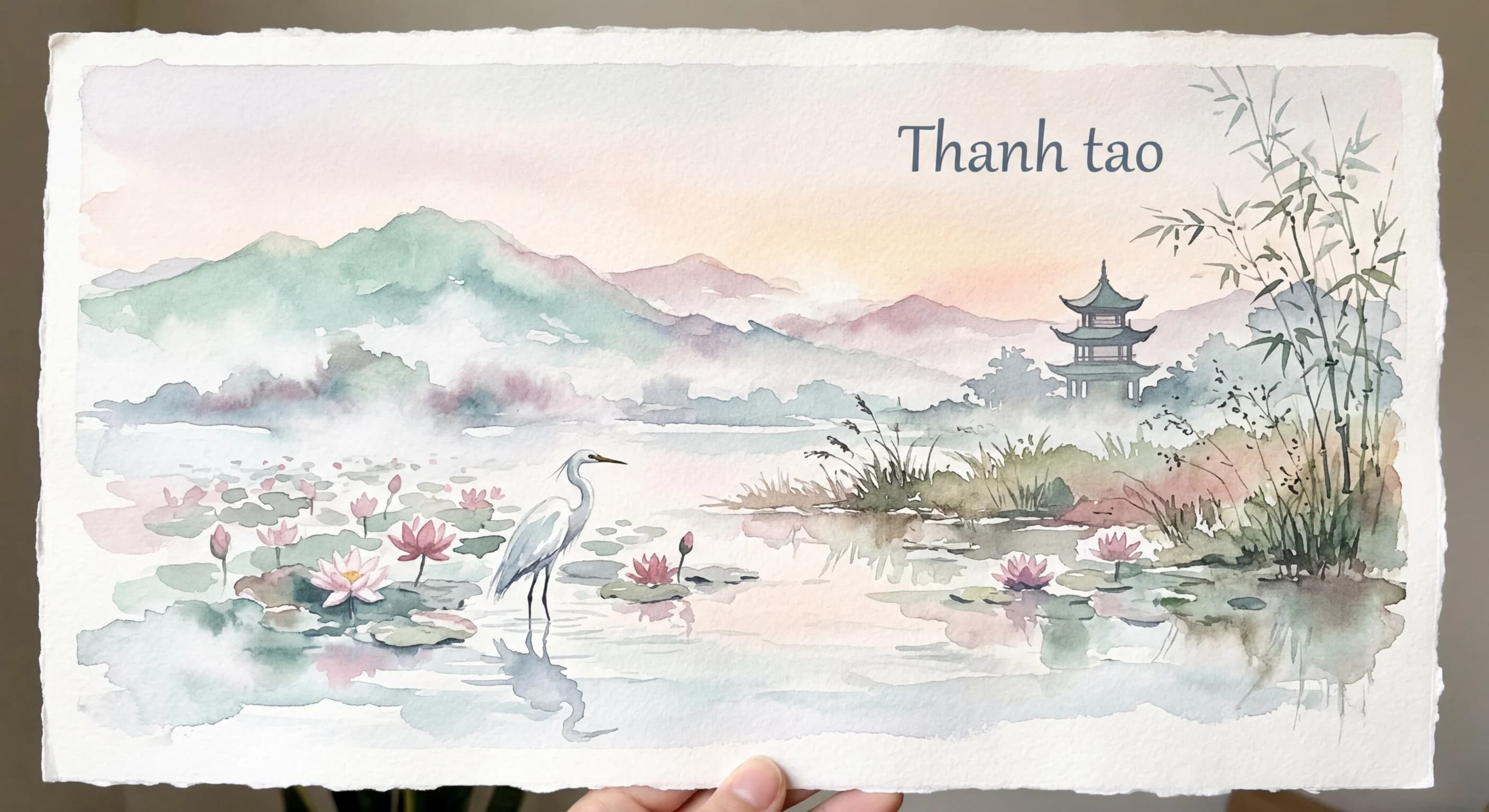 Artistic representation of Thanh tao