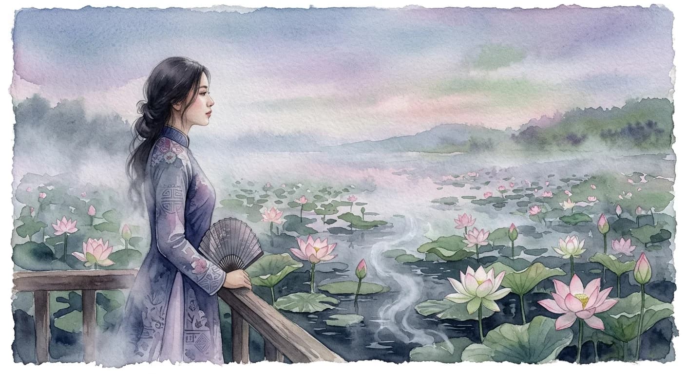 Artistic representation of Tâm tư