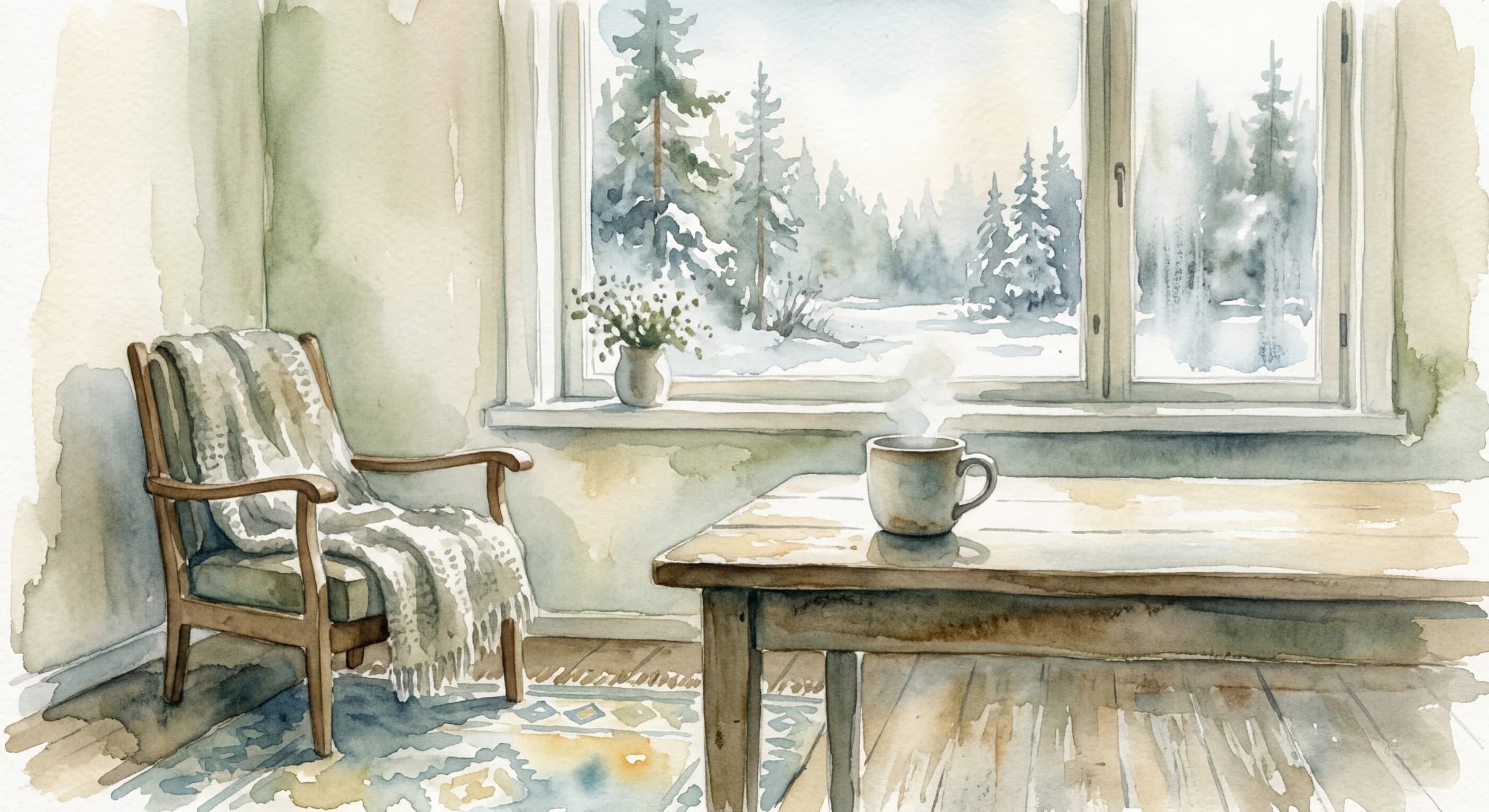 Artistic representation of kalsarikännit