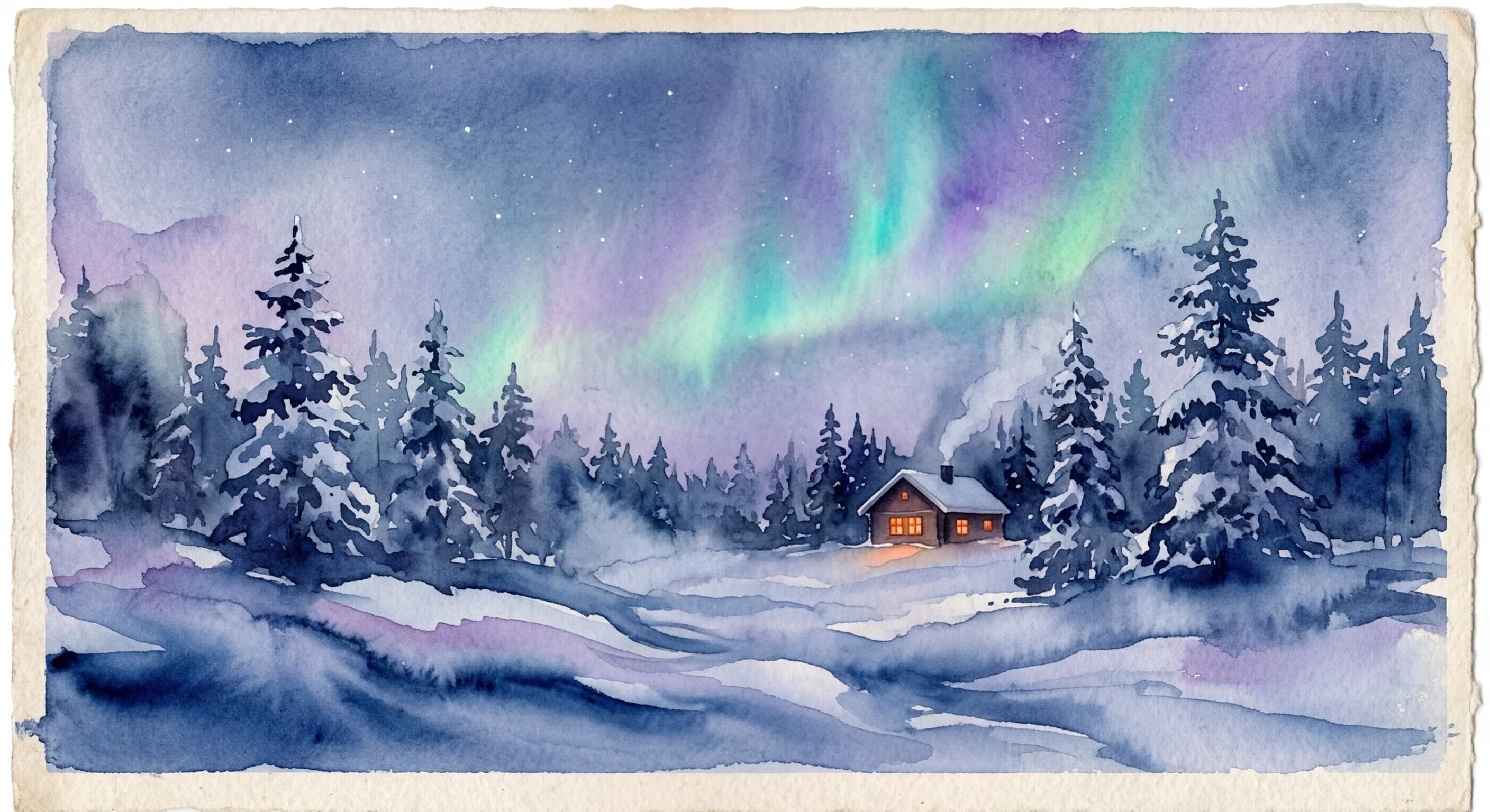 Artistic representation of kaamos