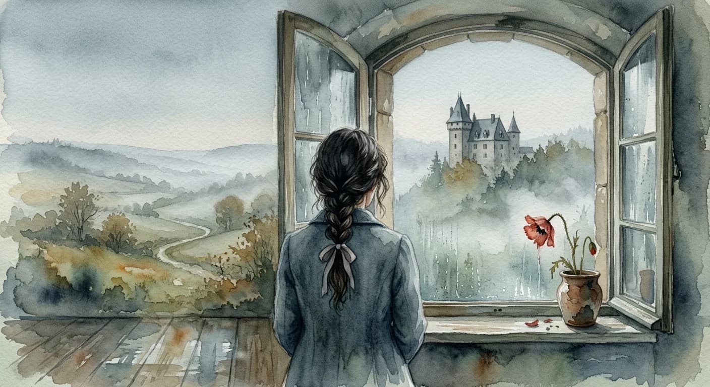 Artistic representation of avoir le cafard