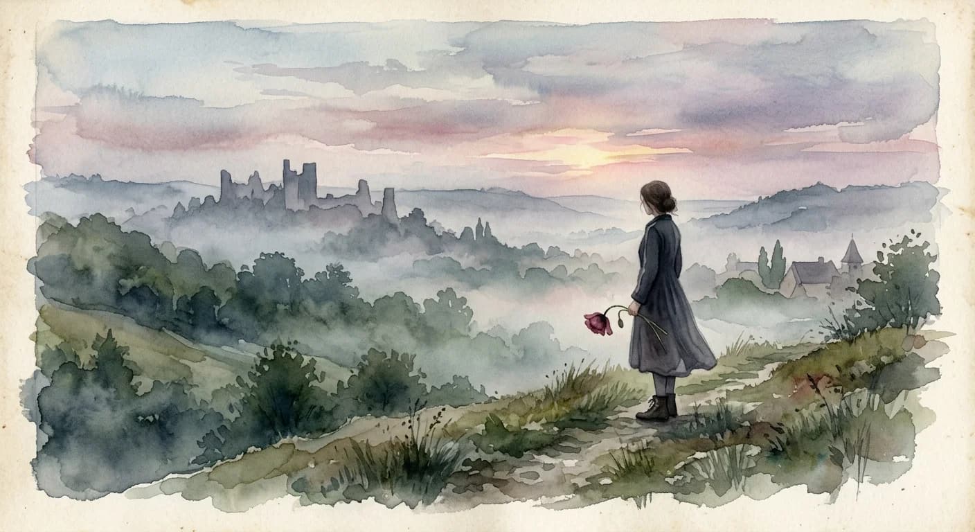 Artistic representation of mélancolie