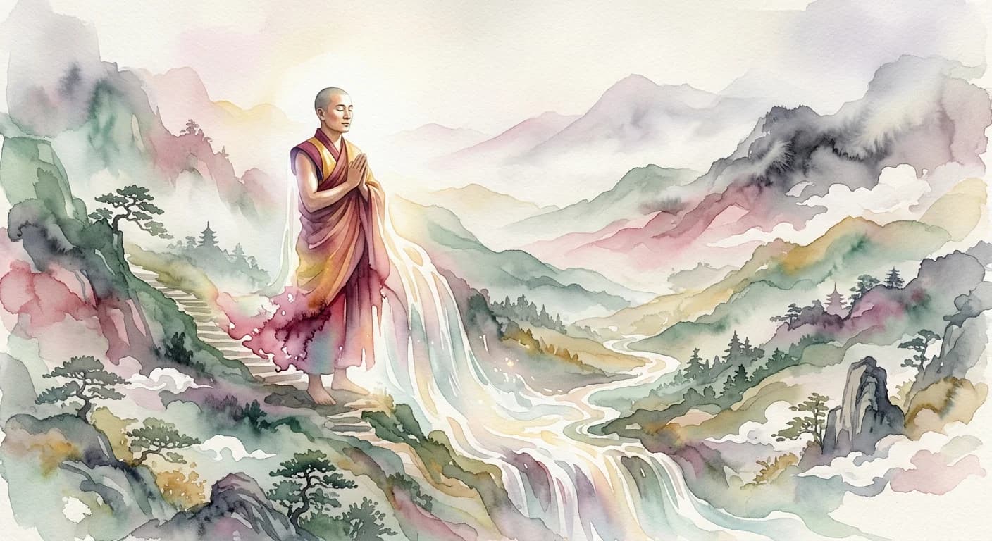 Artistic representation of chöd