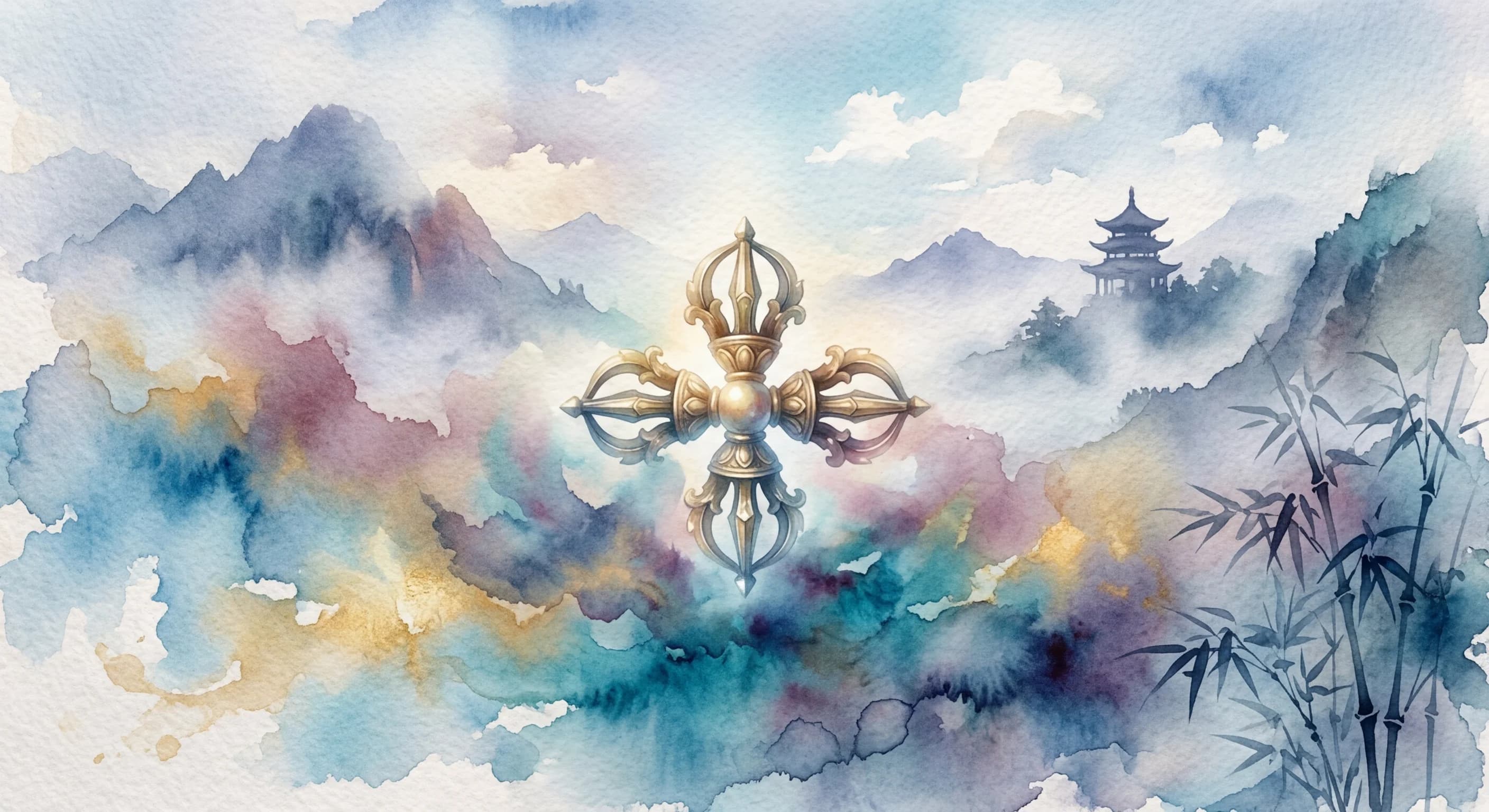 Artistic representation of dorje