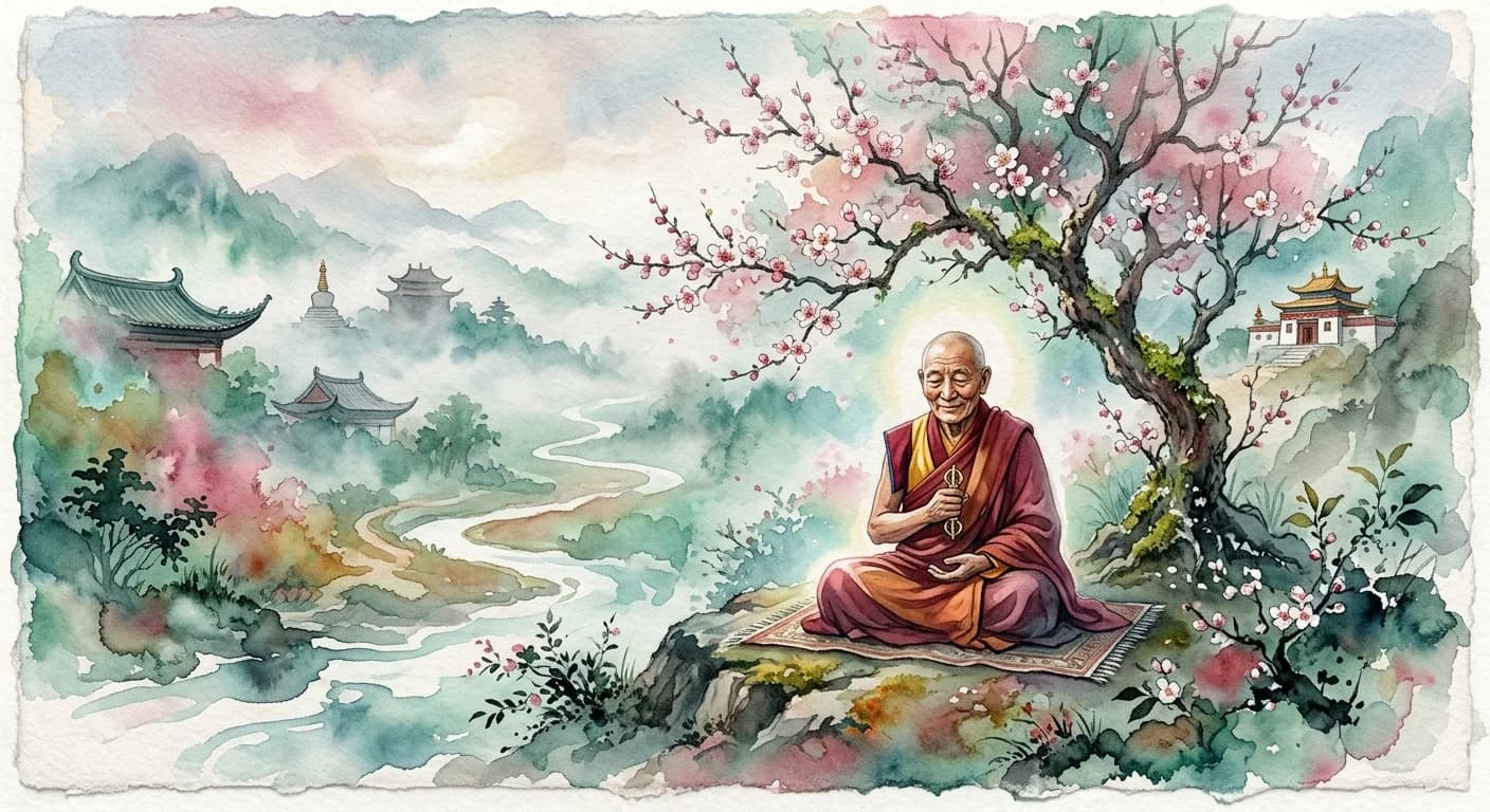Artistic representation of geshe