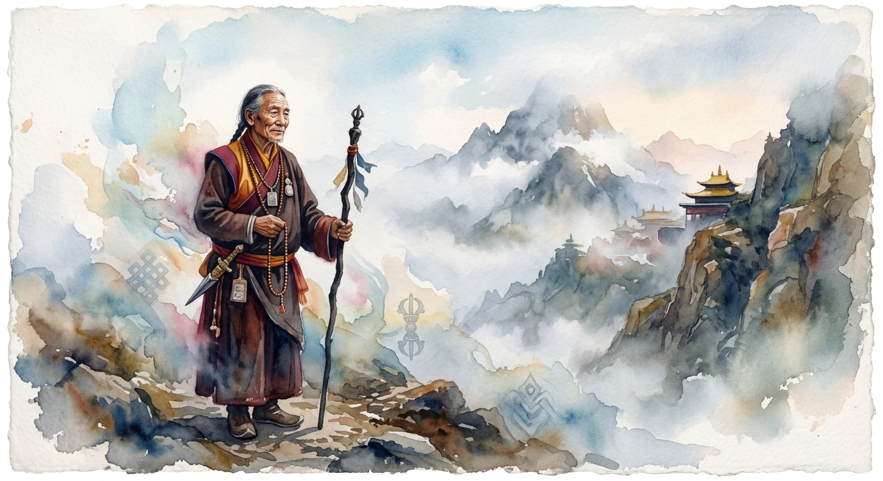 Artistic representation of ngagpa