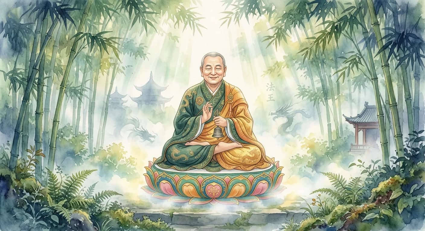 Artistic representation of chö-kyi-gyalpo