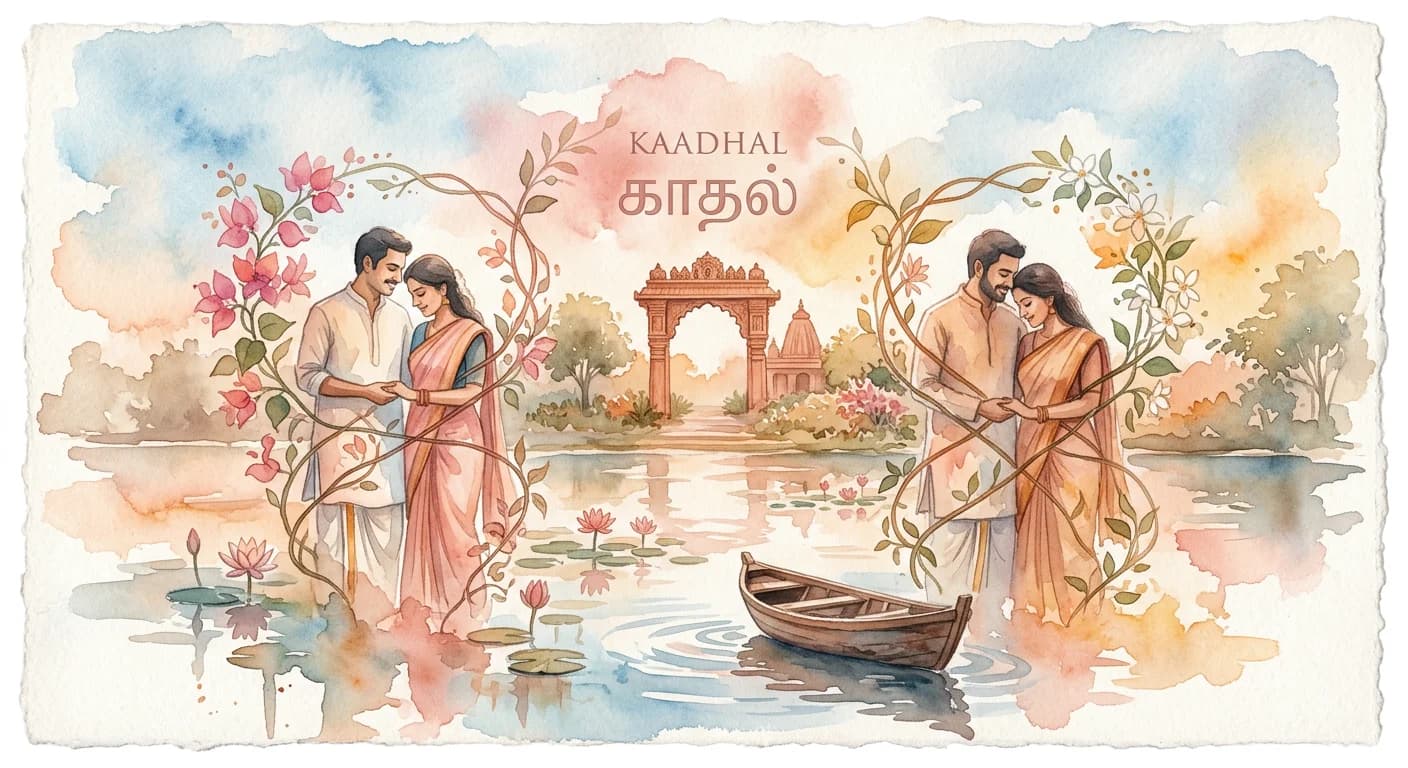 Artistic representation of Kaadhal