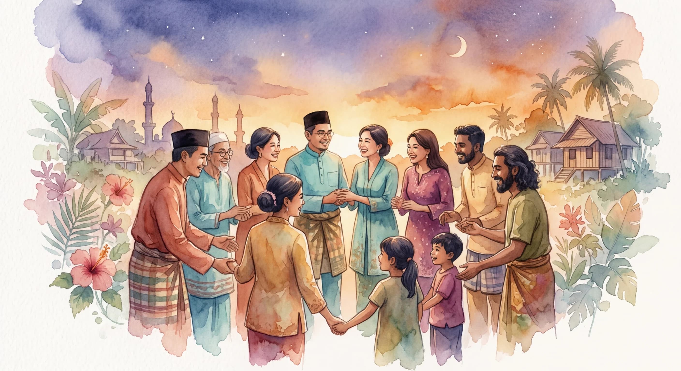 Artistic representation of Muhibah
