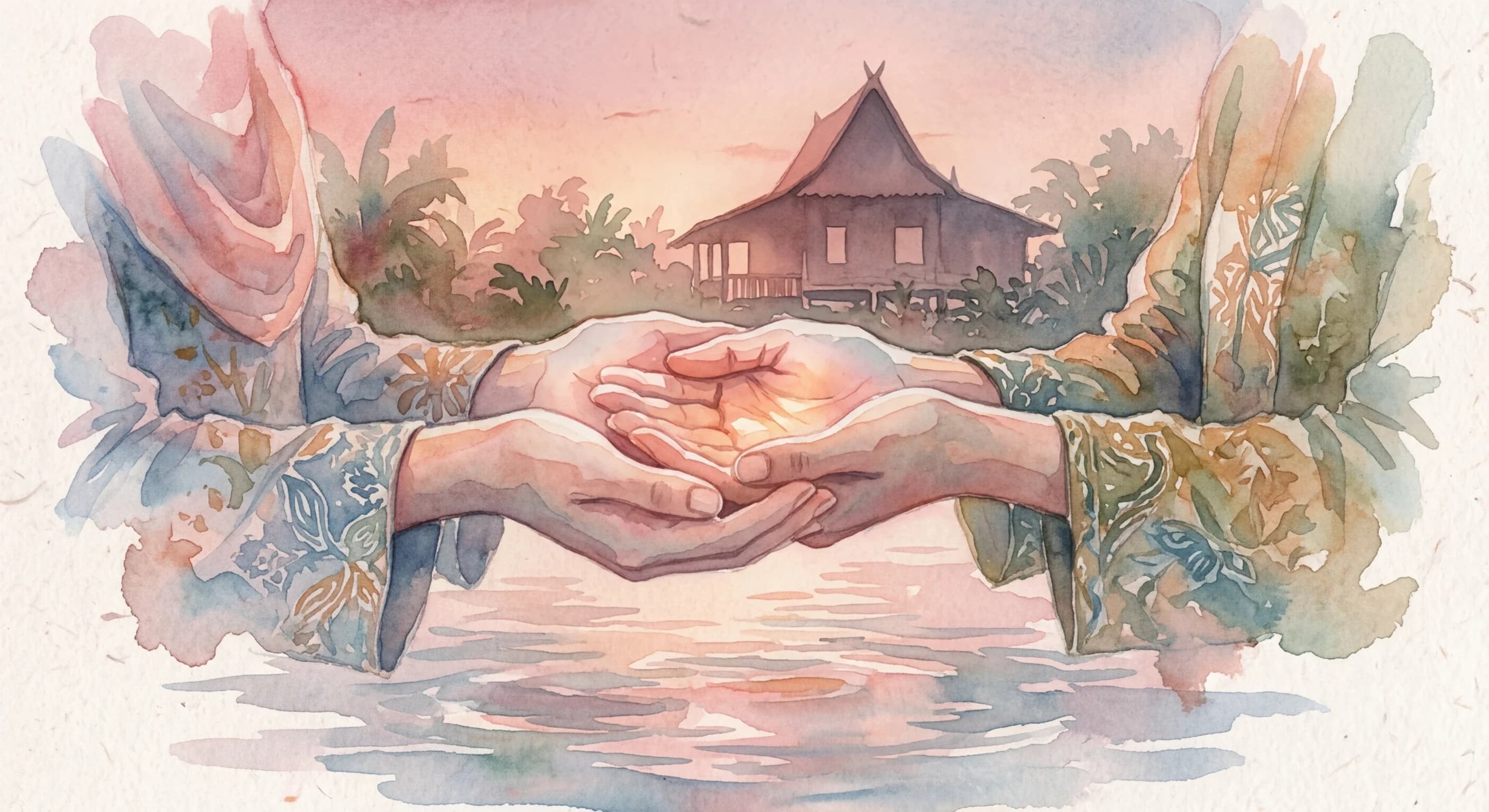 Artistic representation of Tepuk-tampar