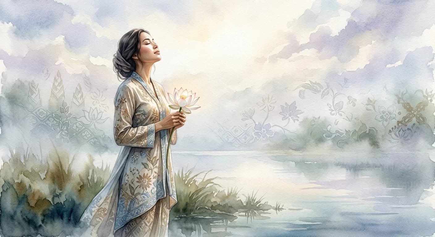 Artistic representation of Ikhlas