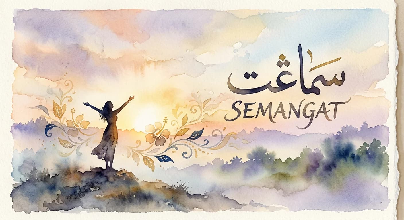 Artistic representation of Semangat