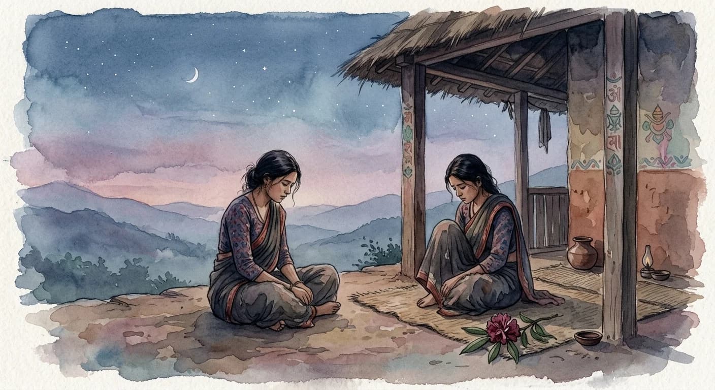 Artistic representation of Chaupari