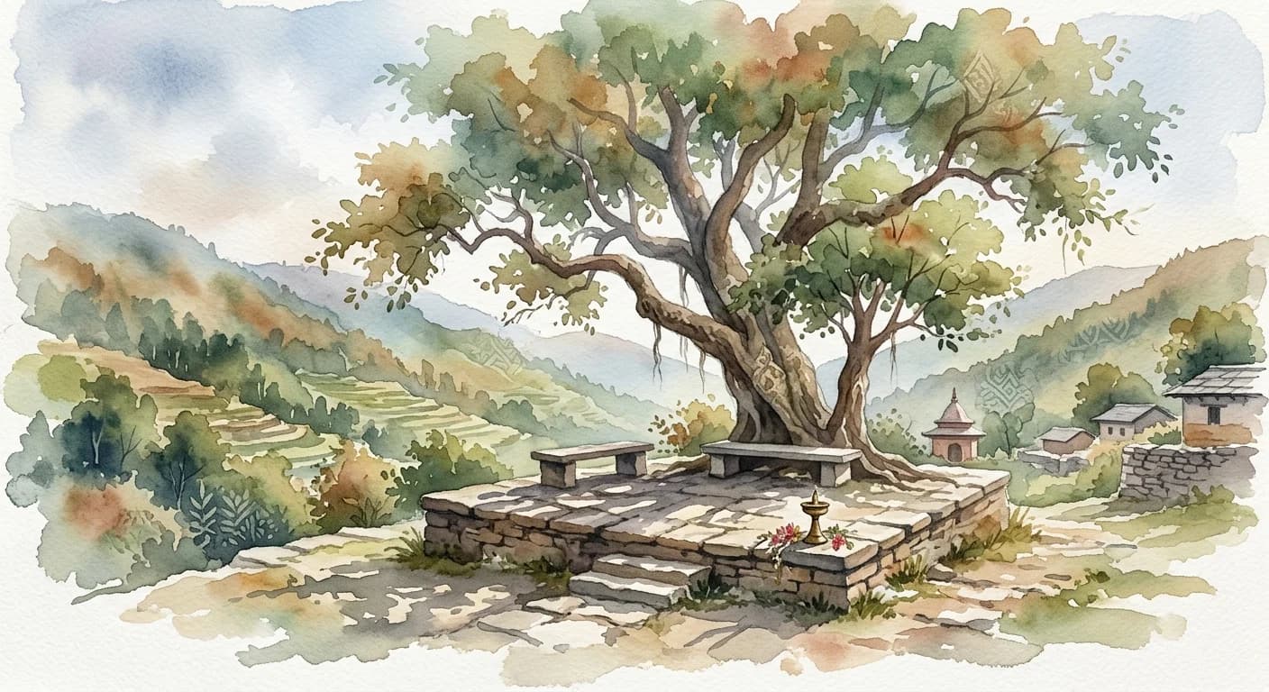 Artistic representation of Chautari