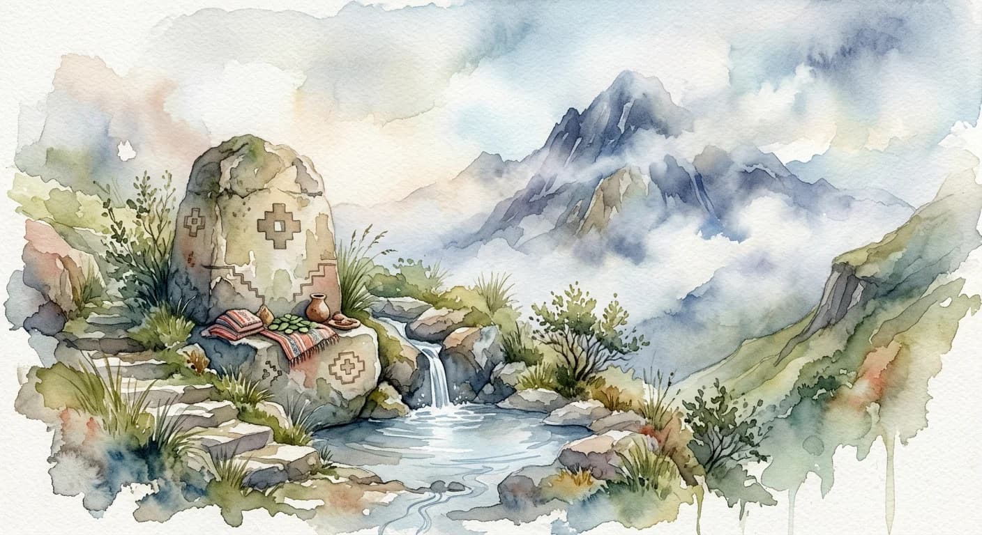 Artistic representation of Wak'a