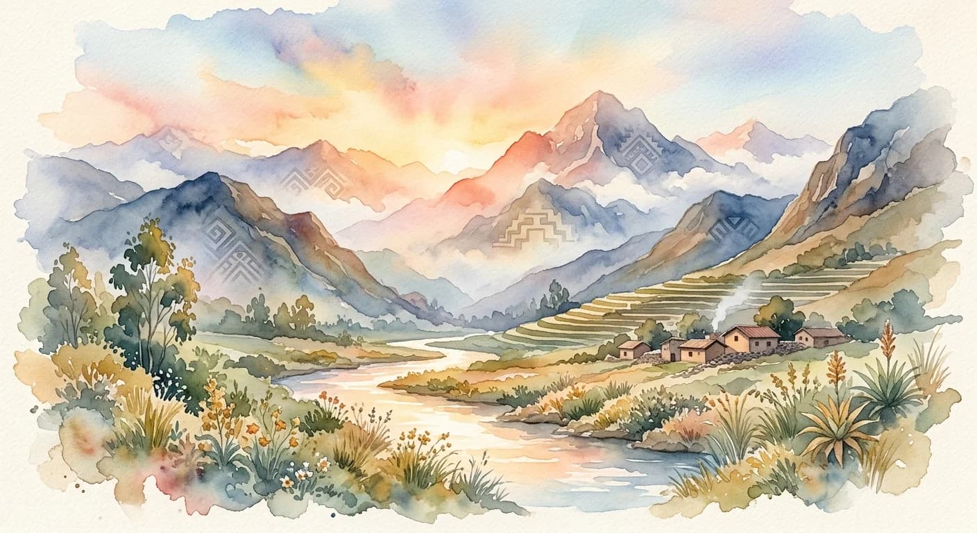 Artistic representation of Qhapaq