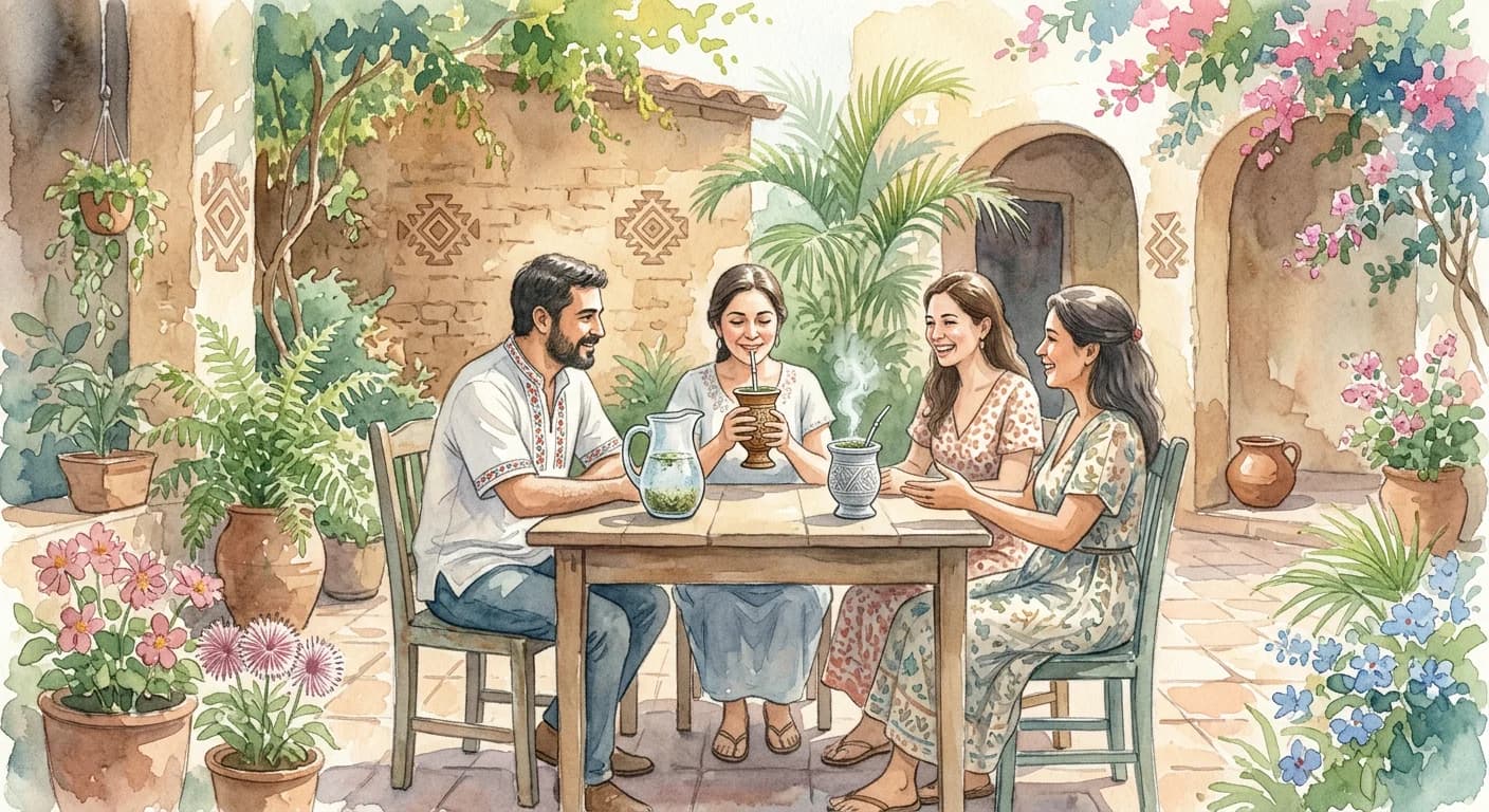 Artistic representation of Tereré