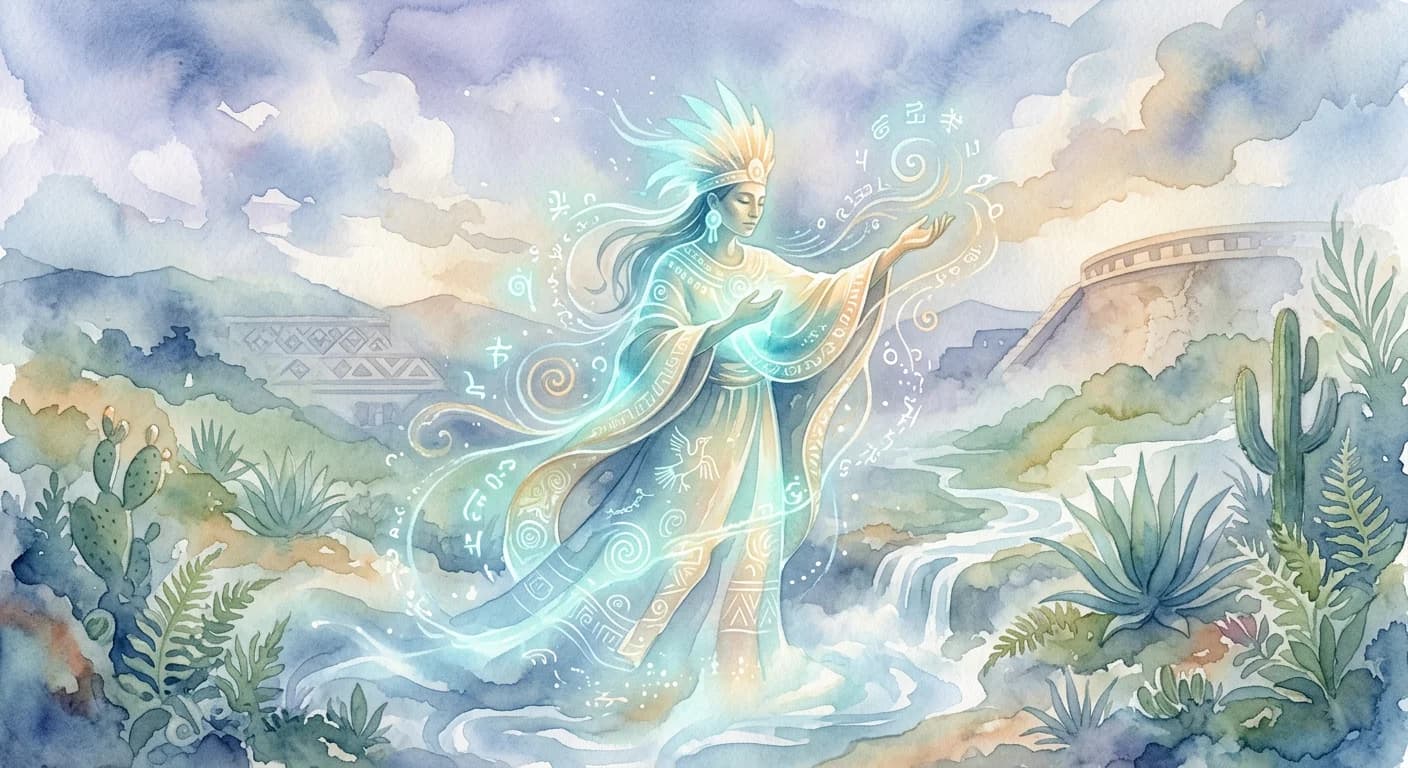 Artistic representation of tlamatini