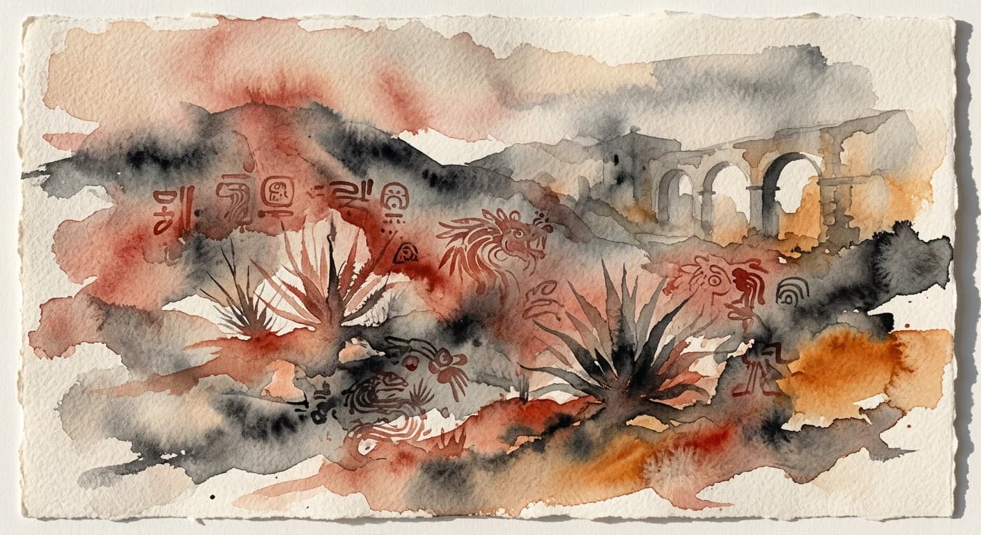 Artistic representation of in tlilli in tlapalli