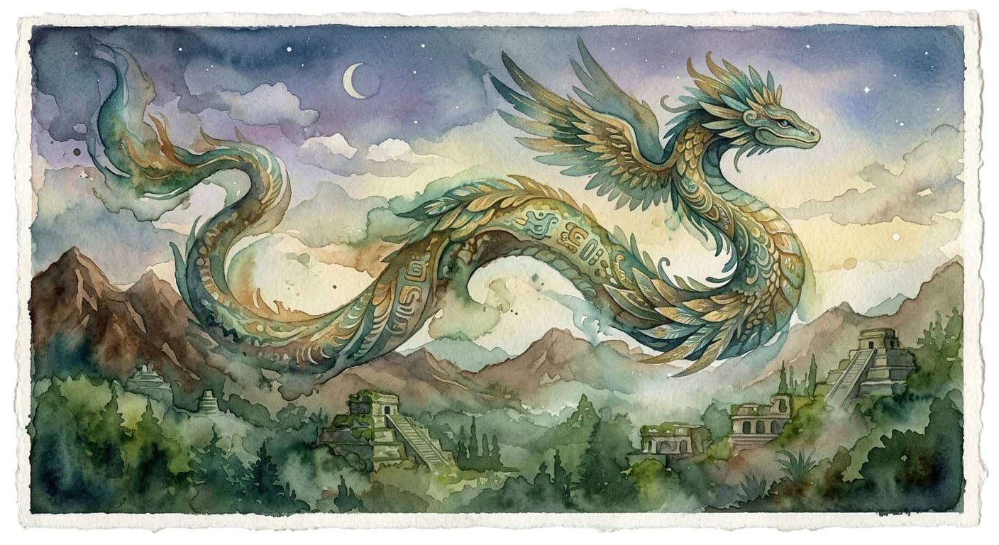 Artistic representation of coatl