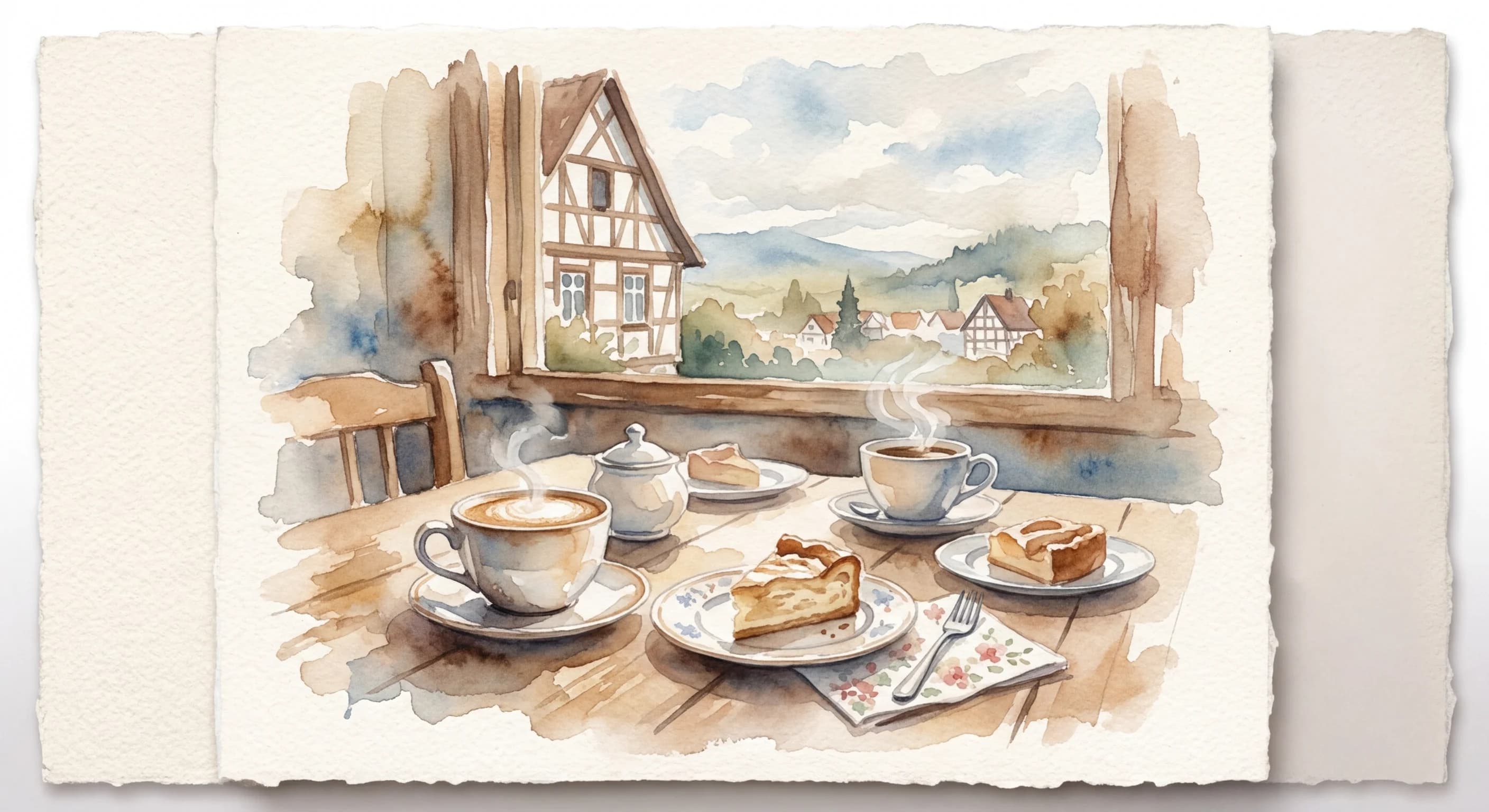 Artistic representation of Kaffee und Kuchen