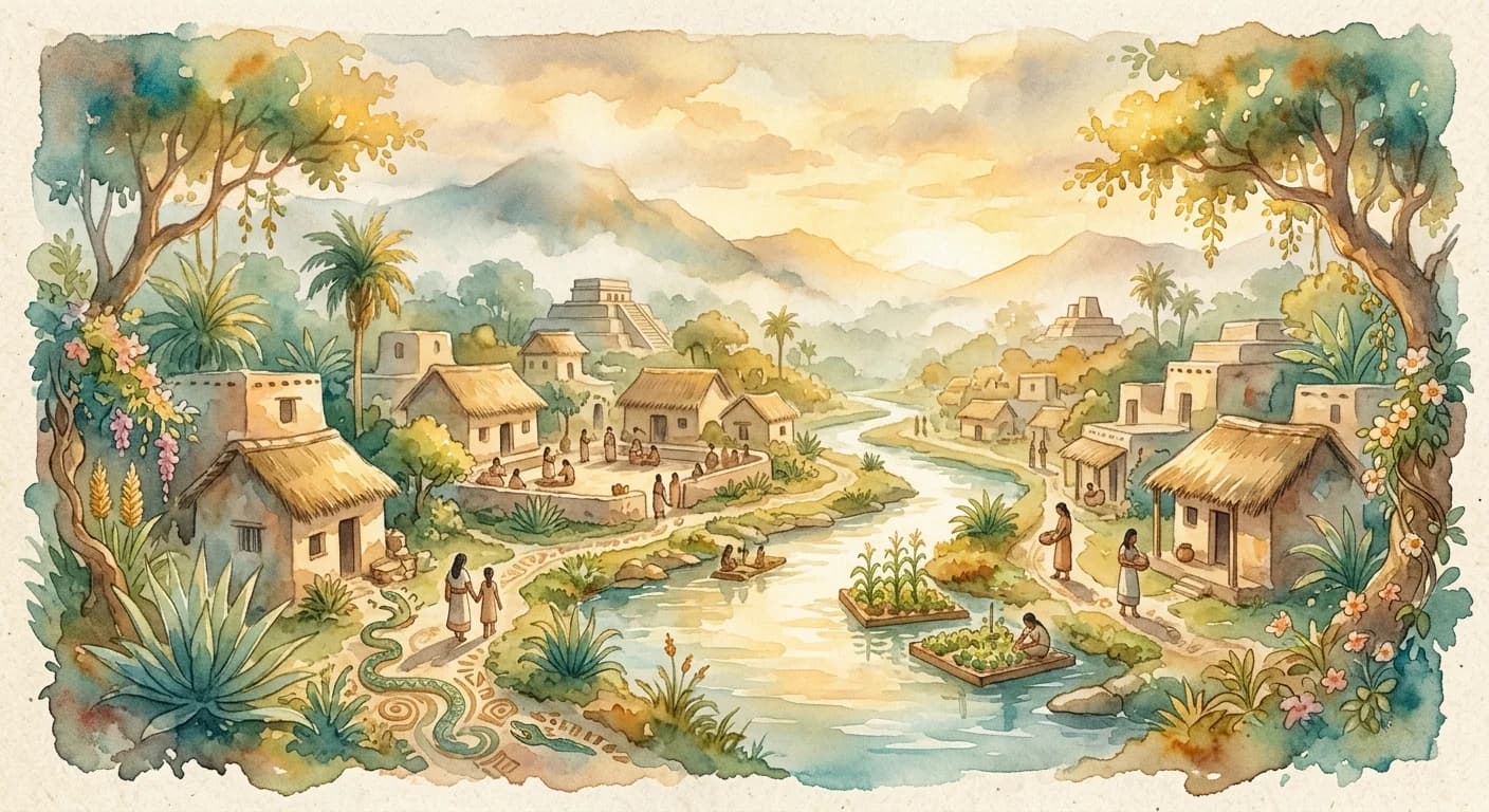 Artistic representation of calpolli