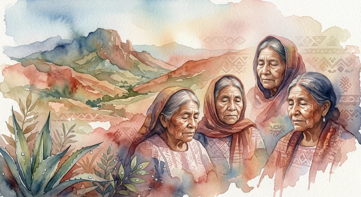 Artistic representation of cihuatlahtolli