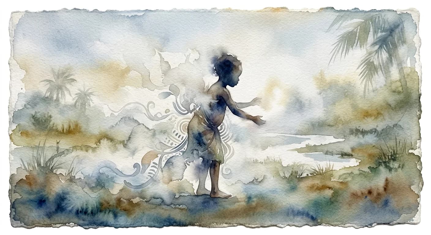 Artistic representation of Ogbanje