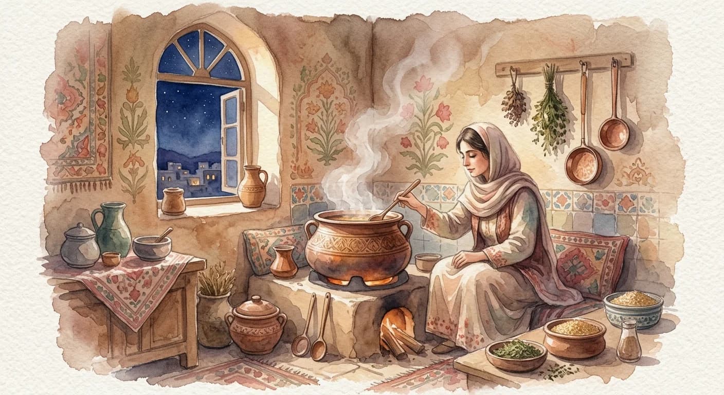 Artistic representation of Degh kardan