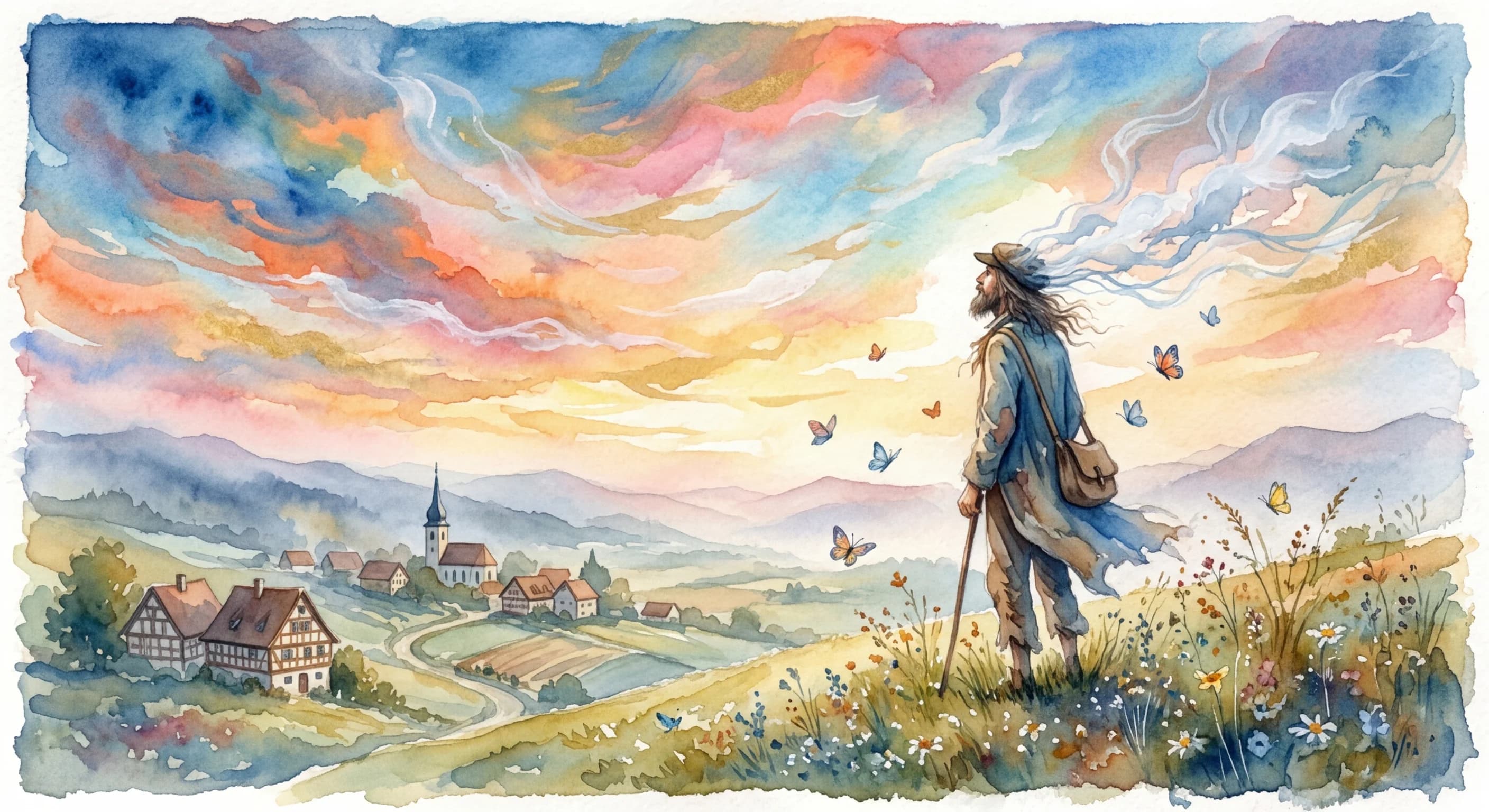 Artistic representation of Luftmensch