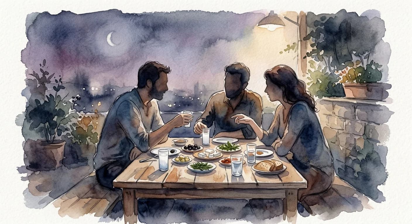Artistic representation of Çilingir sofrası