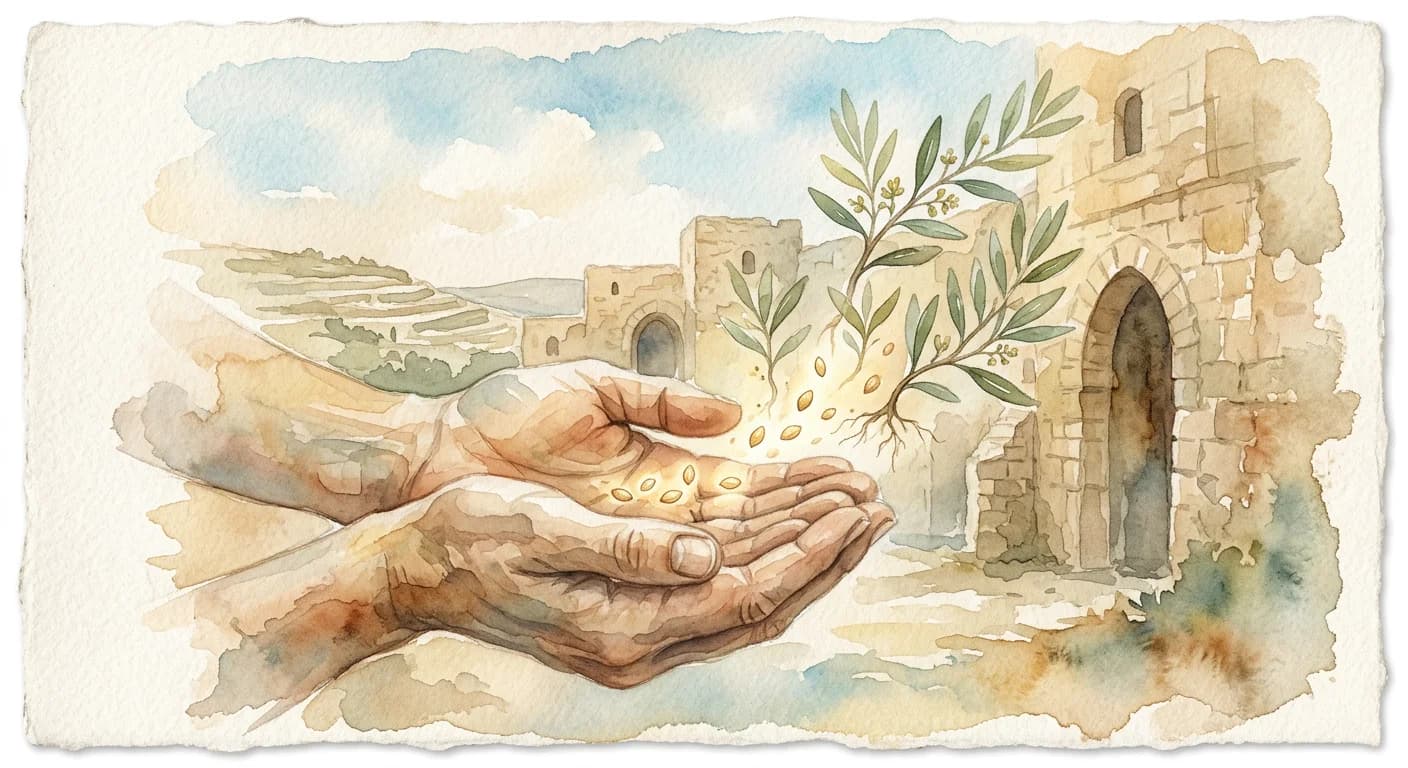 Artistic representation of Tzedakah