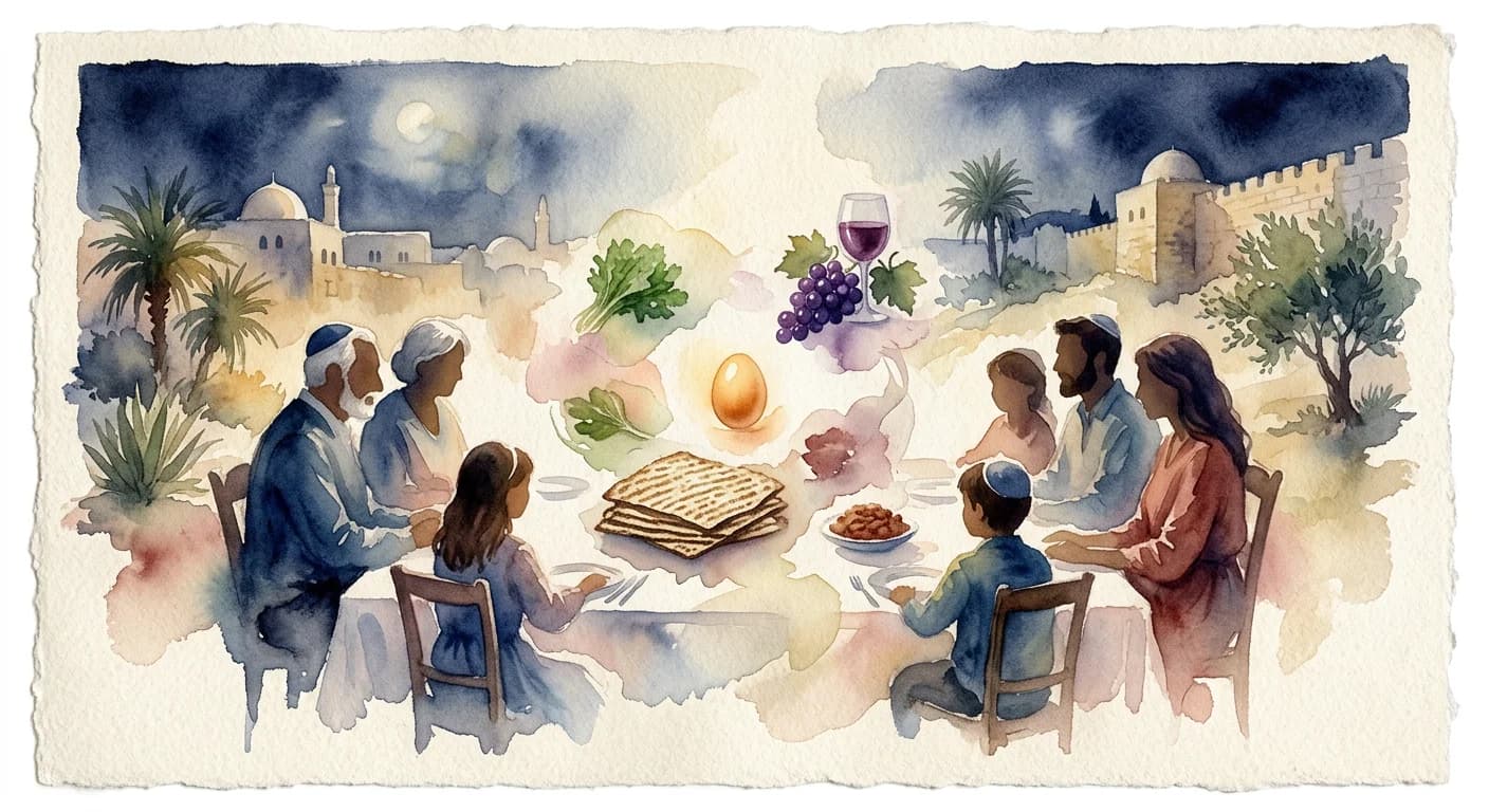Artistic representation of Seder