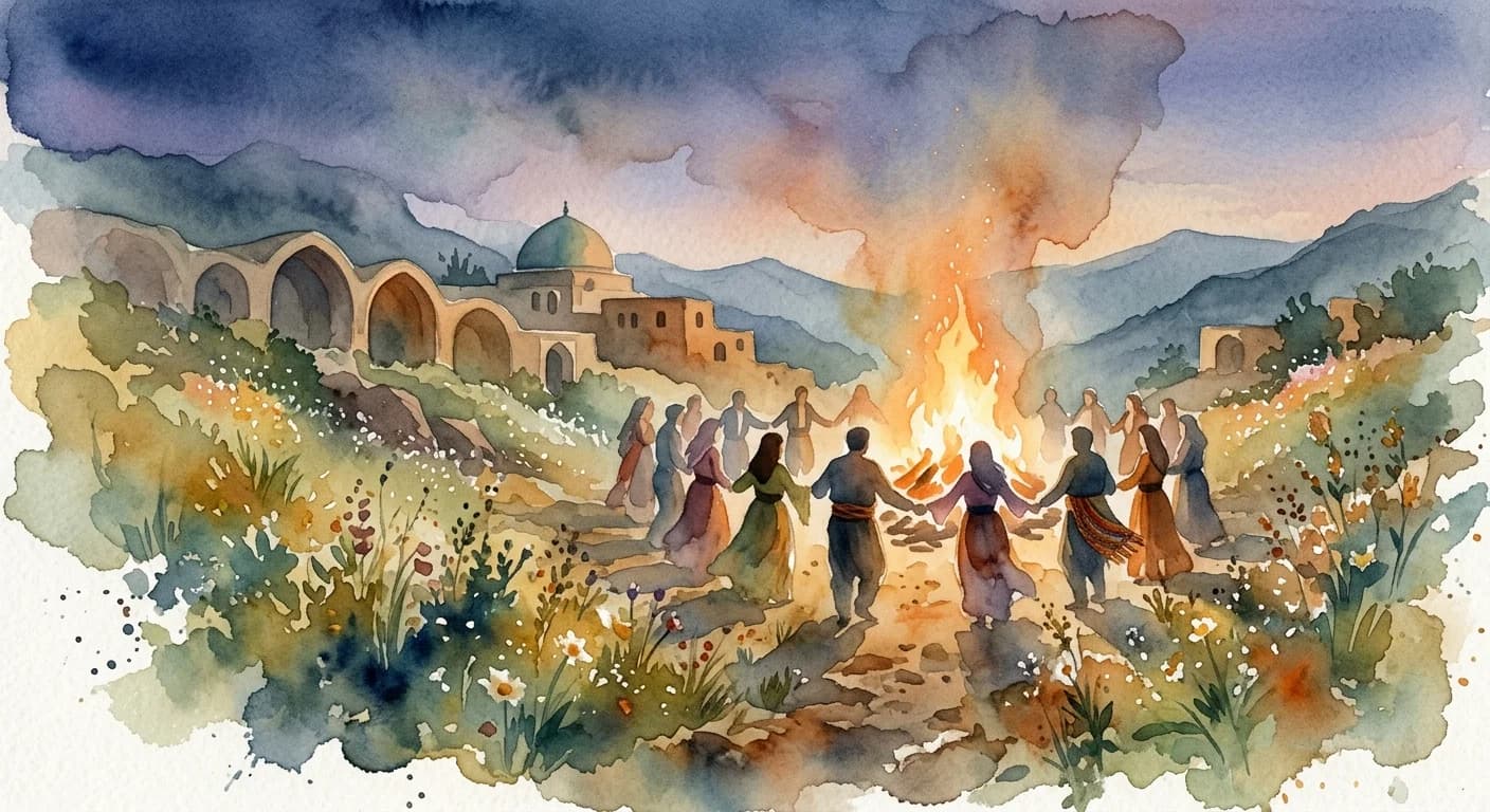 Artistic representation of Newroz