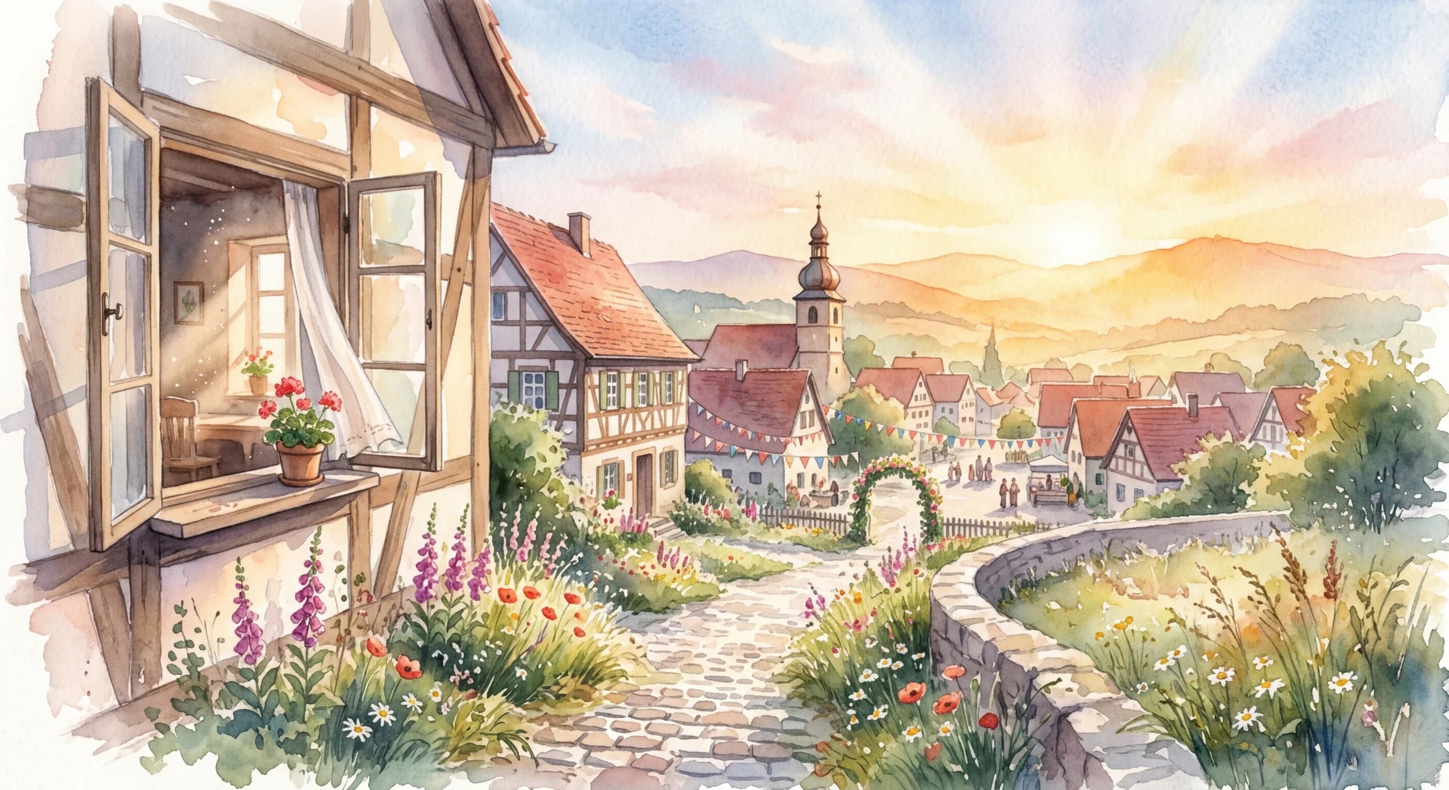 Artistic representation of Vorfreude