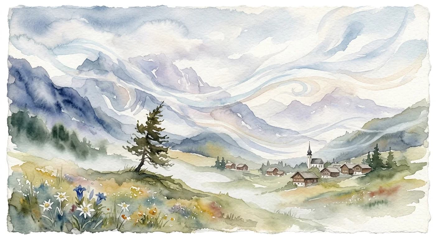 Artistic representation of Föhn