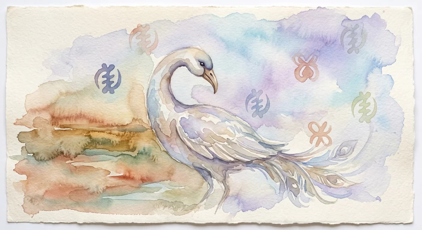 Artistic representation of Sankofa